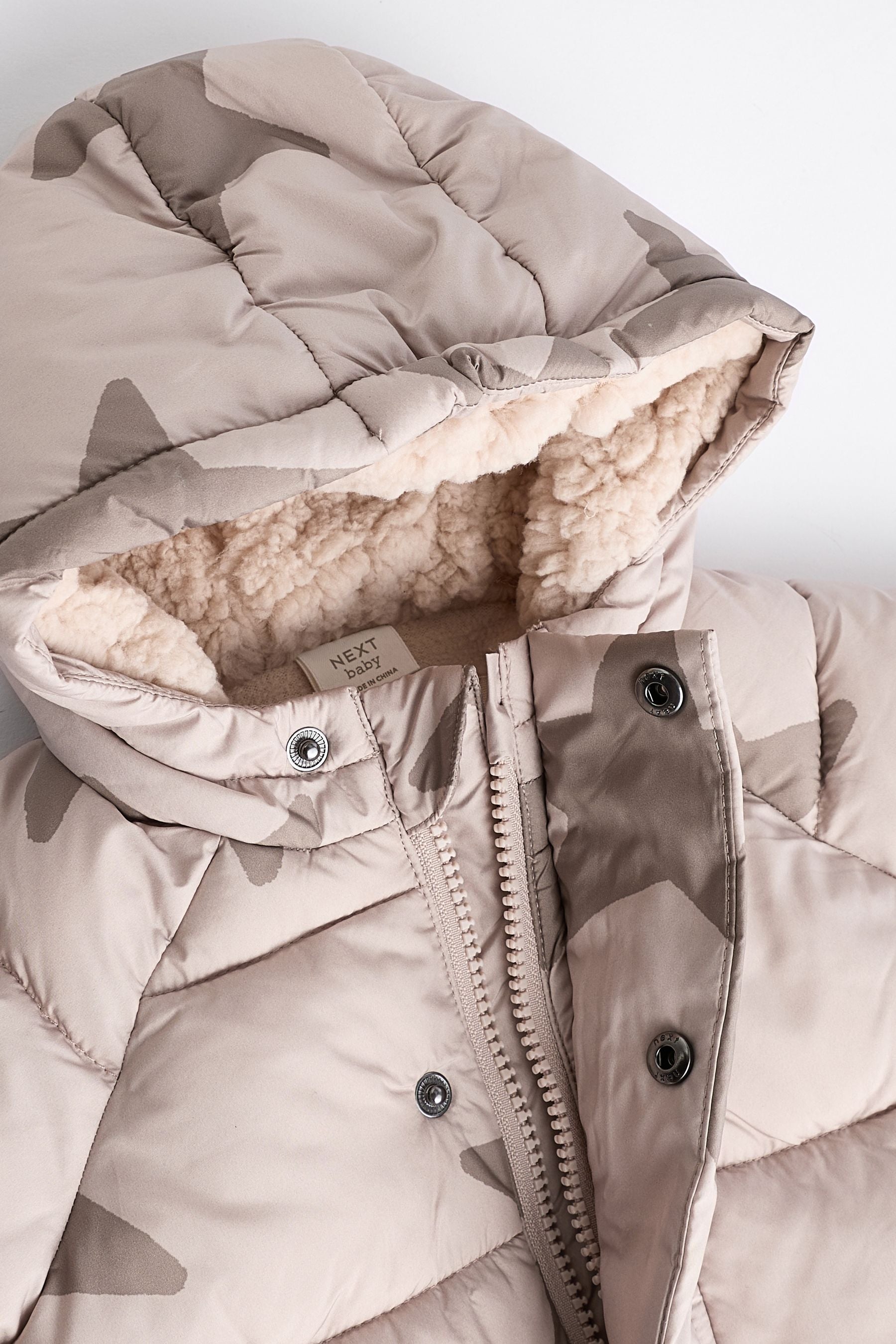 Neutral Star Puffer Baby Coat (0mths-2yrs)