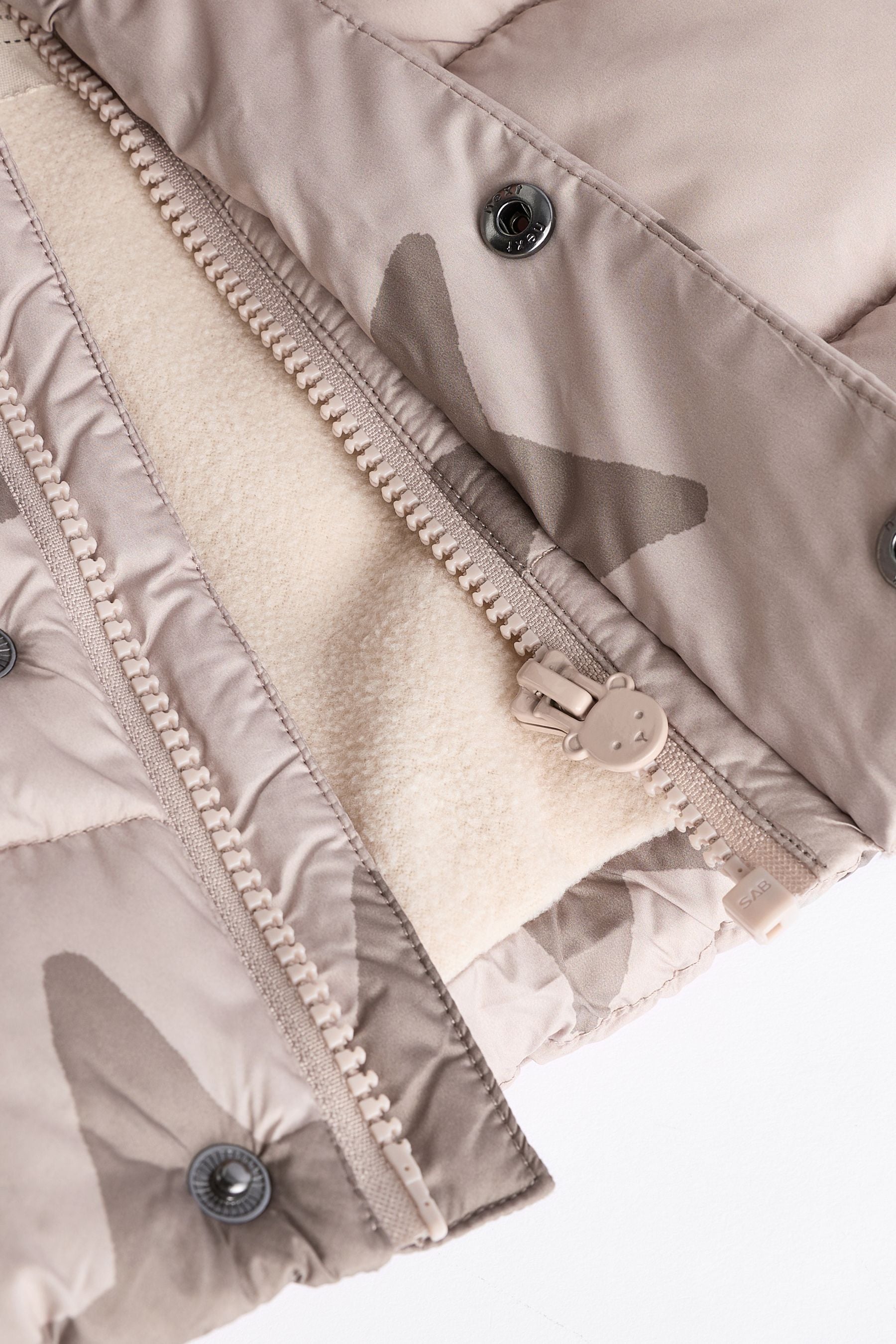 Neutral Star Puffer Baby Coat (0mths-2yrs)