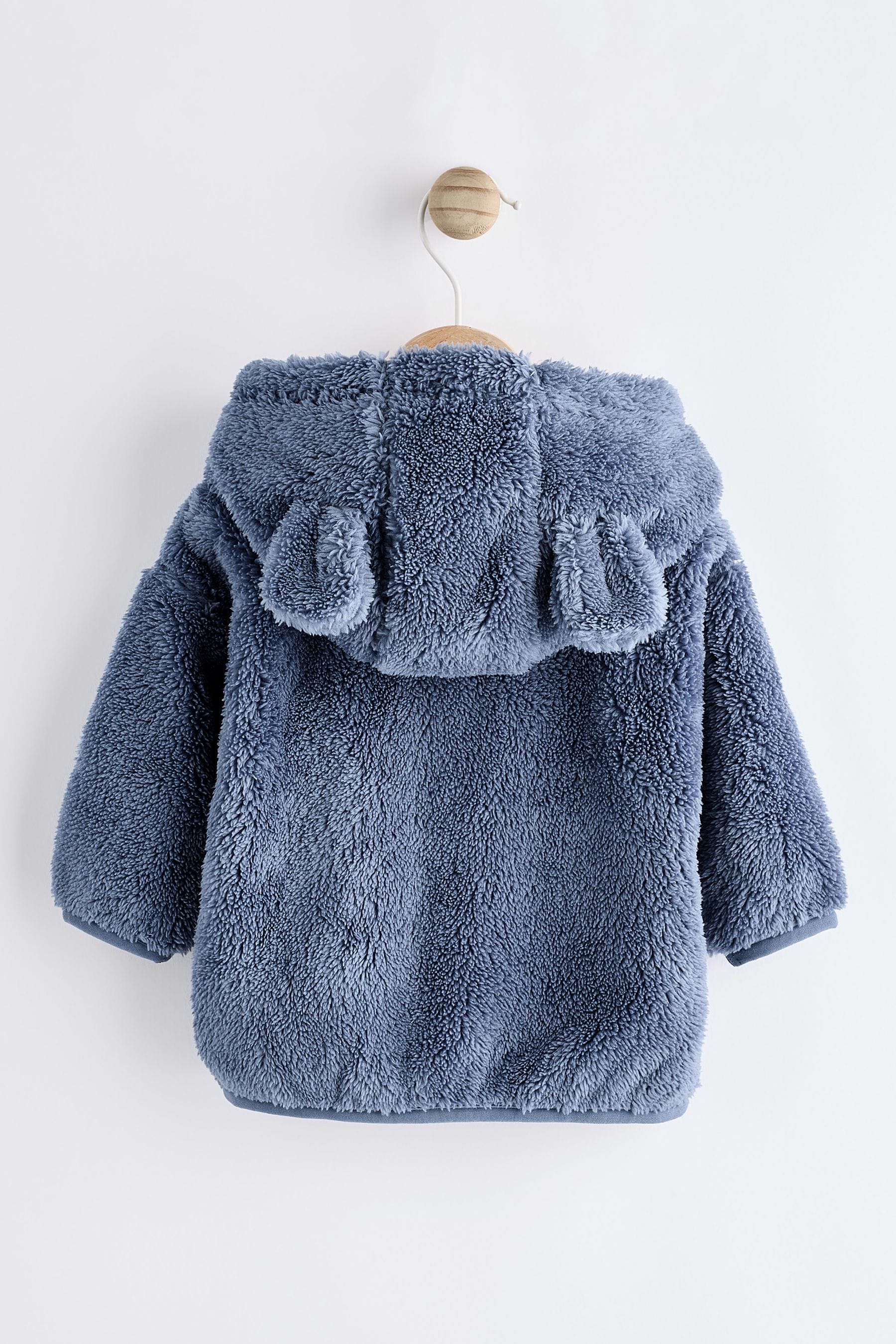 Navy Baby Cosy Fleece Jacket with 3d Ears (0mths-2yrs)