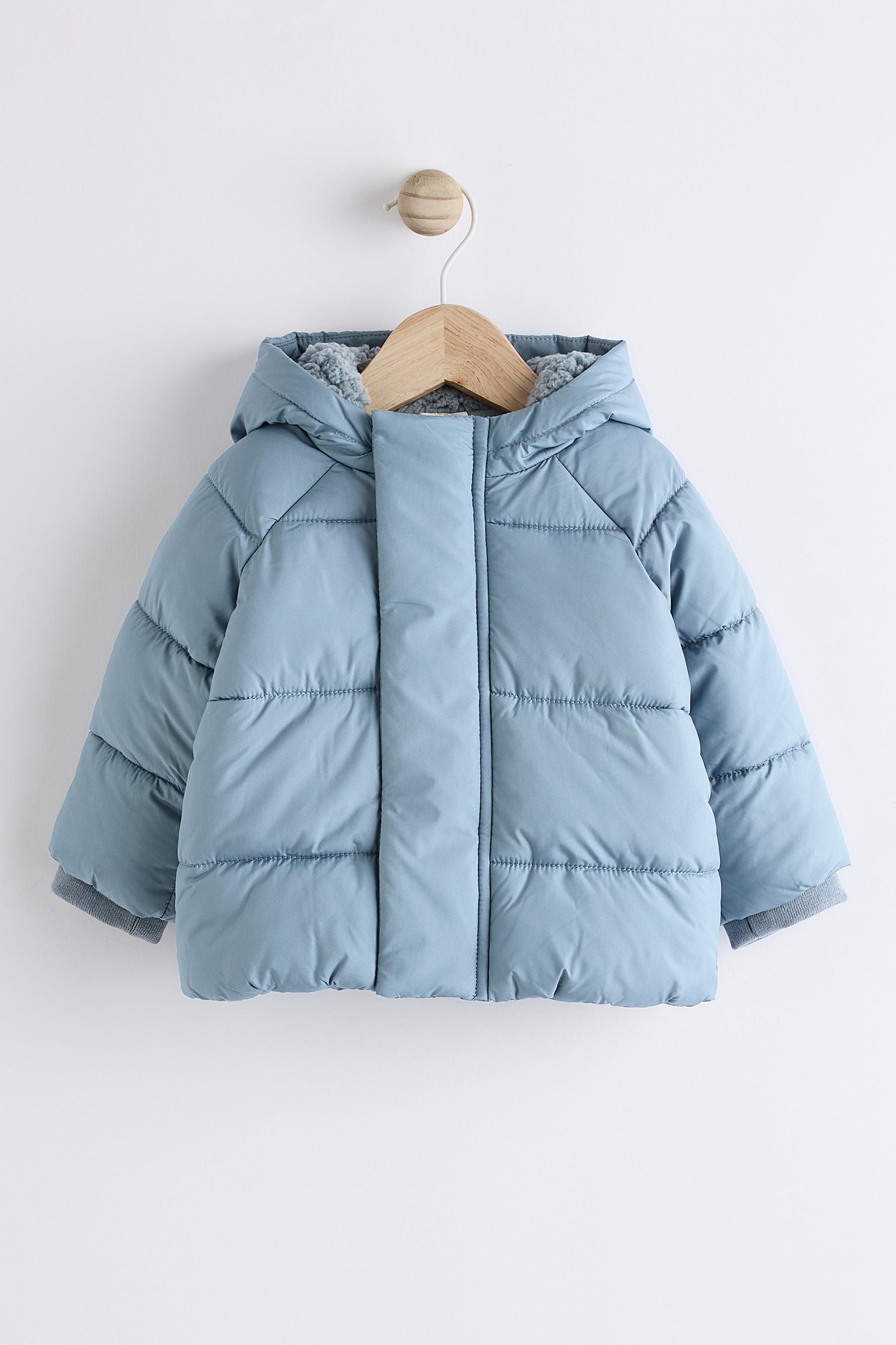 Blue Puffer Baby Coat (0mths-2yrs)