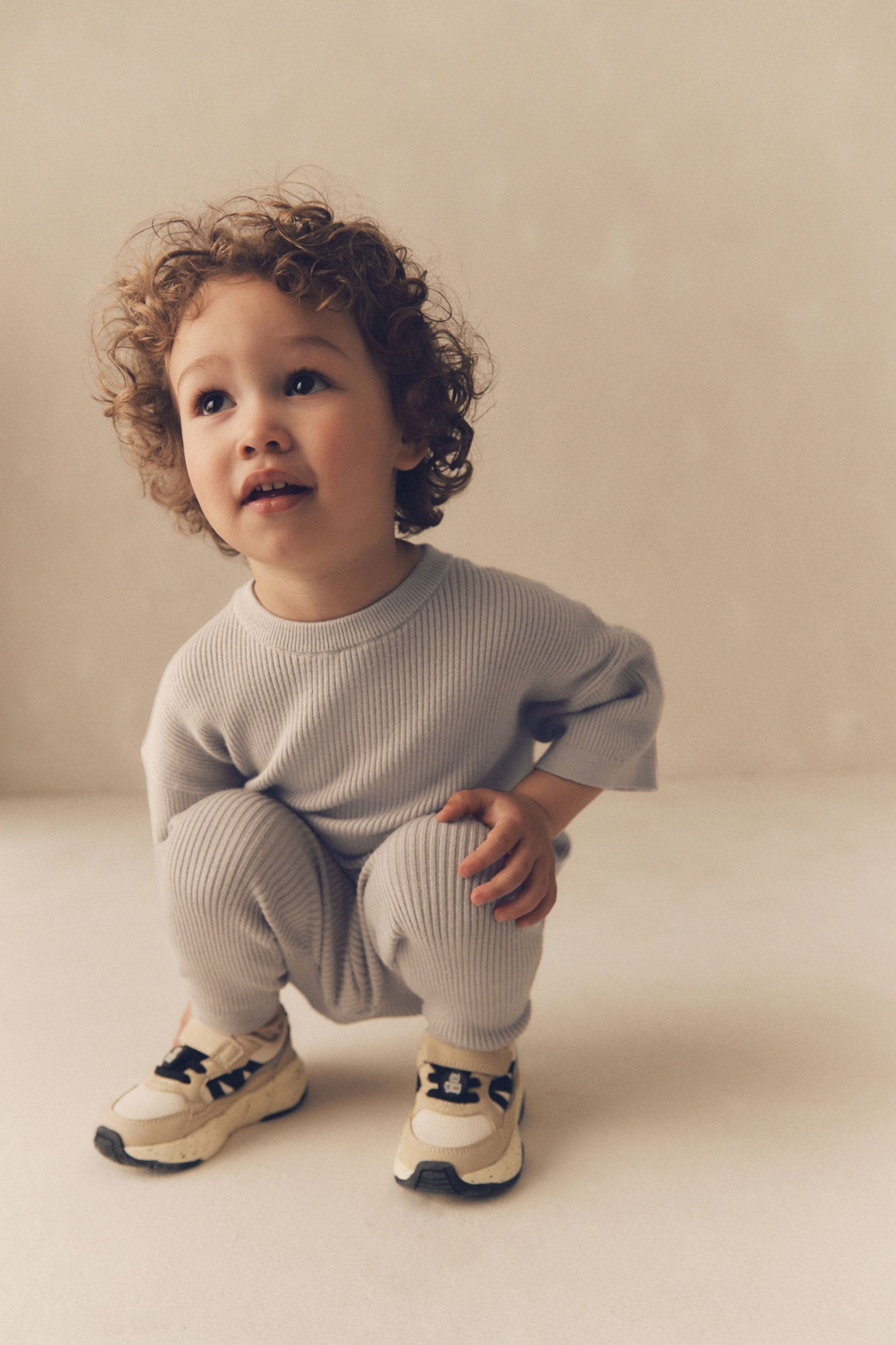 Neutral Knitted T-Shirt and Leggings Set (3mths-7yrs)