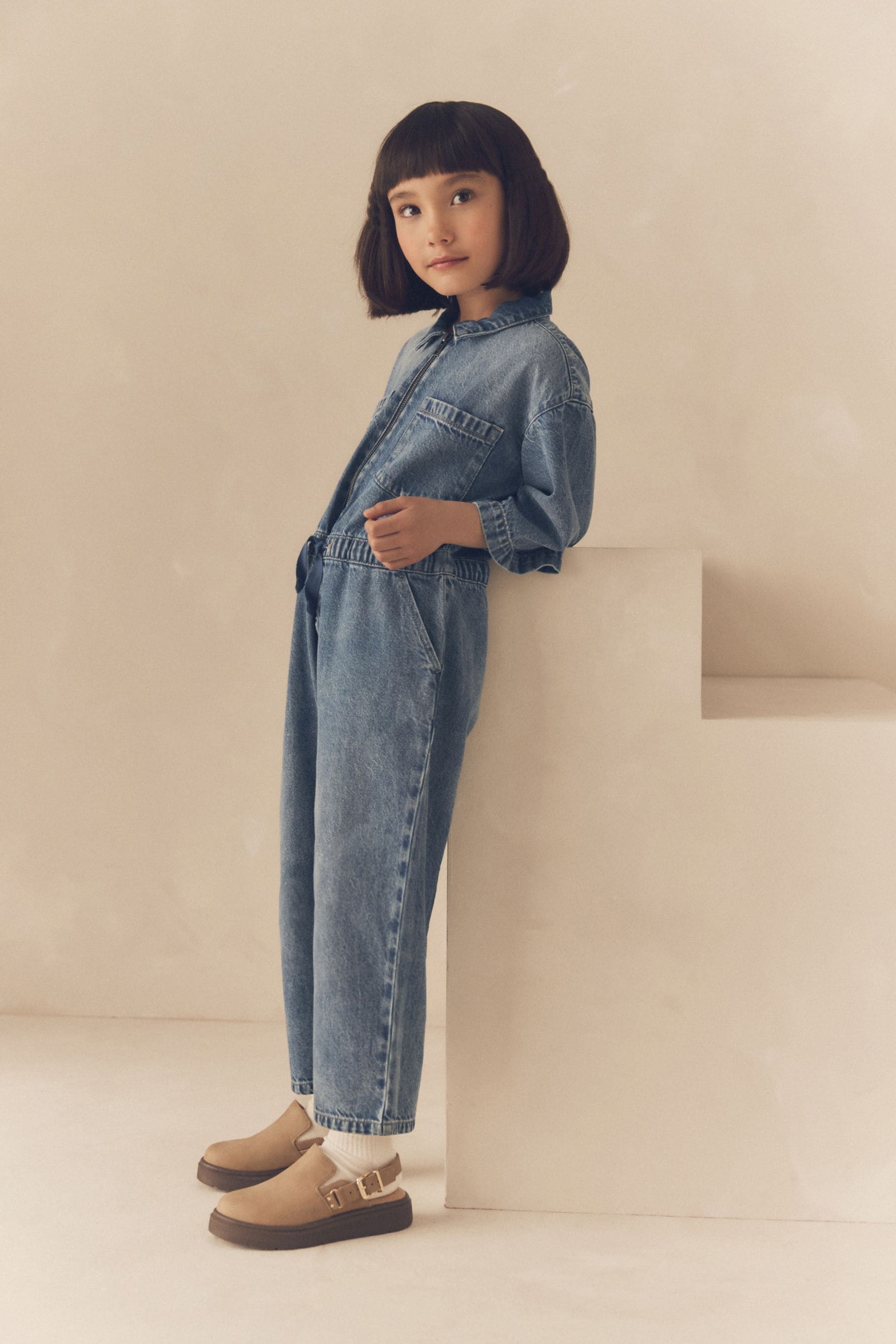 Blue Denim Boilersuit (3-16yrs)