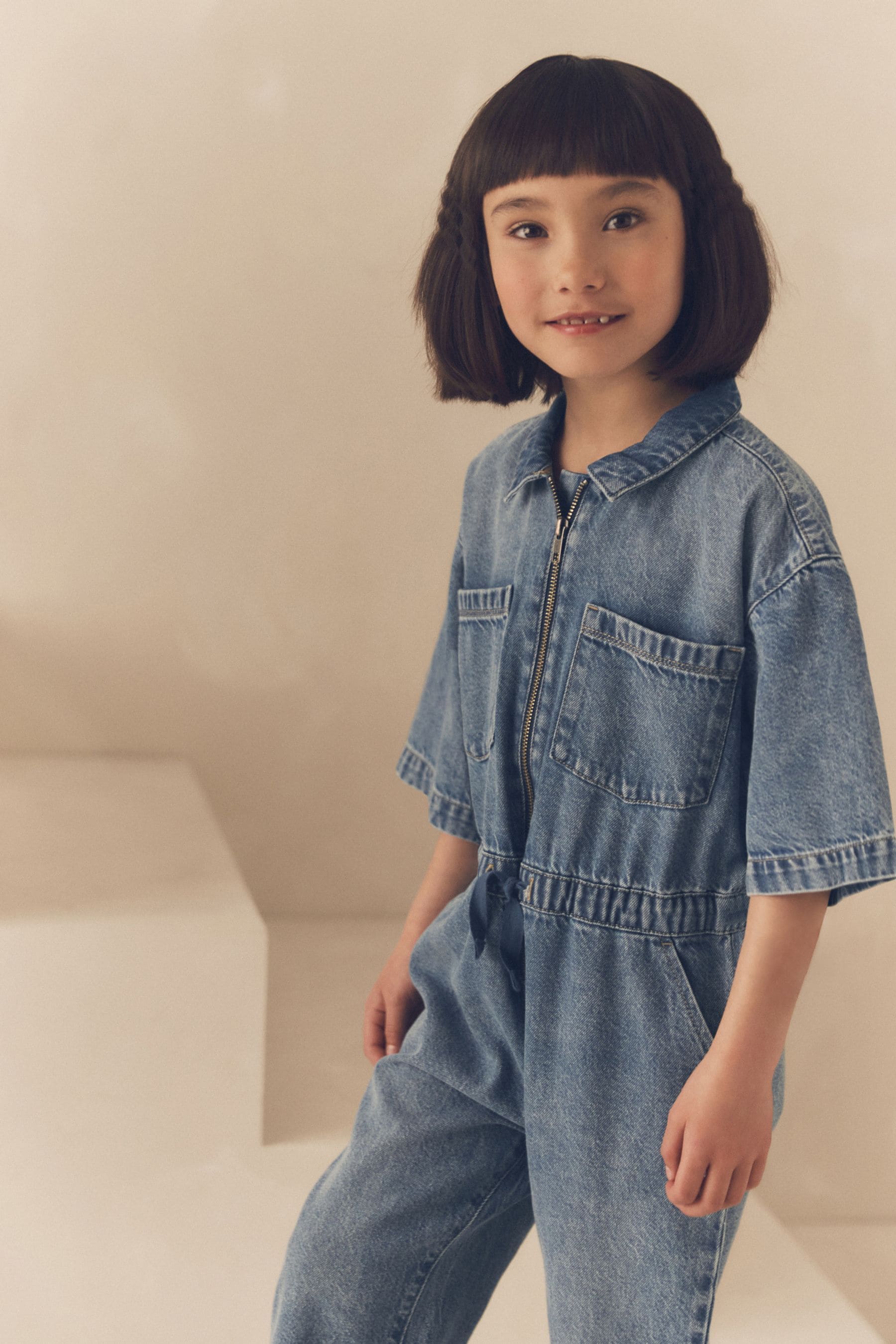 Blue Denim Boilersuit (3-16yrs)