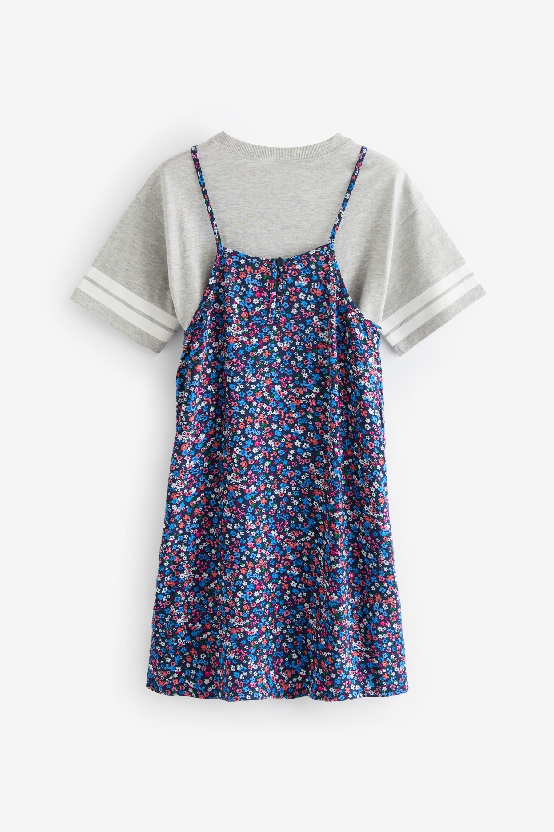 Blue Slip Dress and T-Shirt Set (3-16yrs)