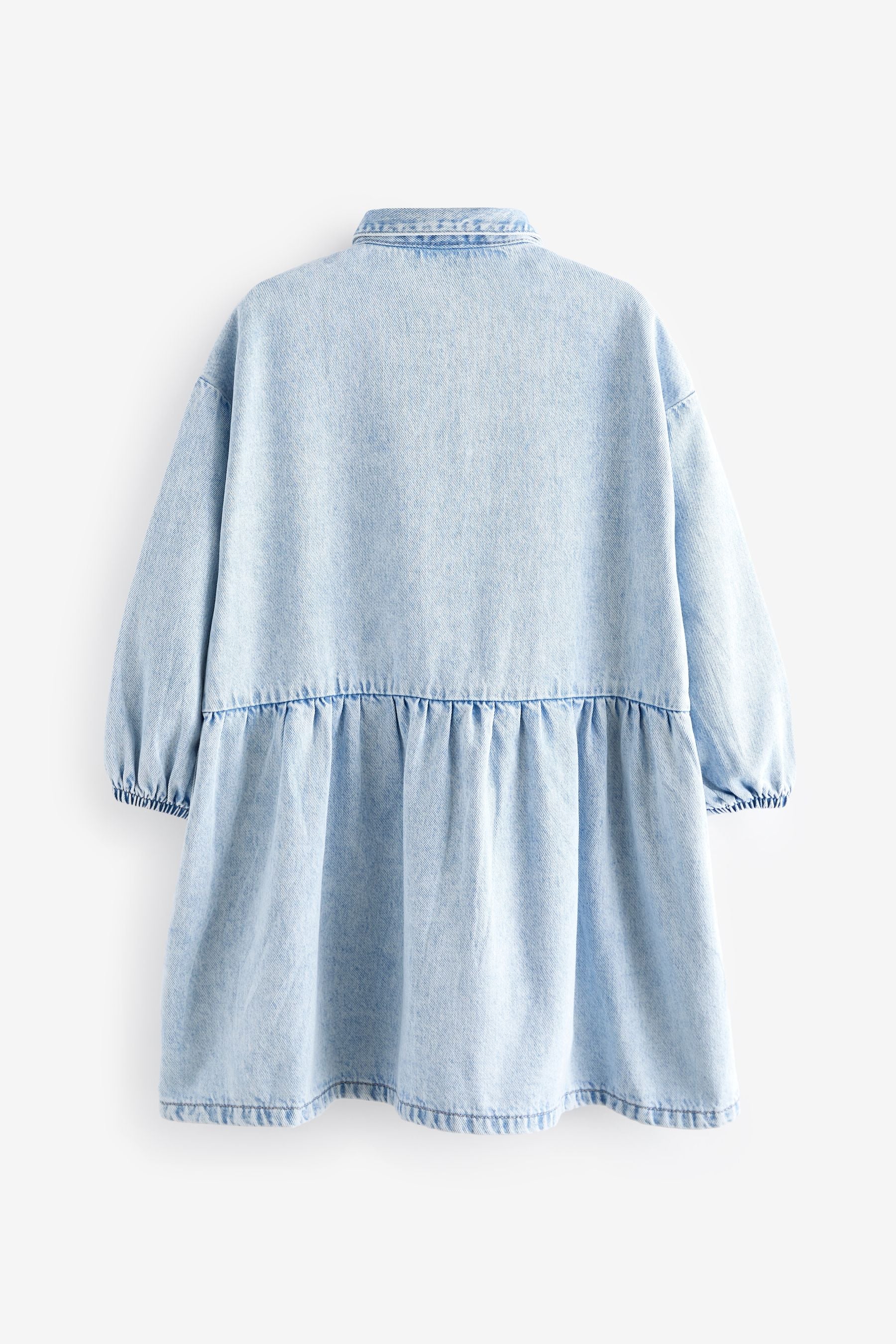 Blue Diamante Denim Dress (3-16yrs)