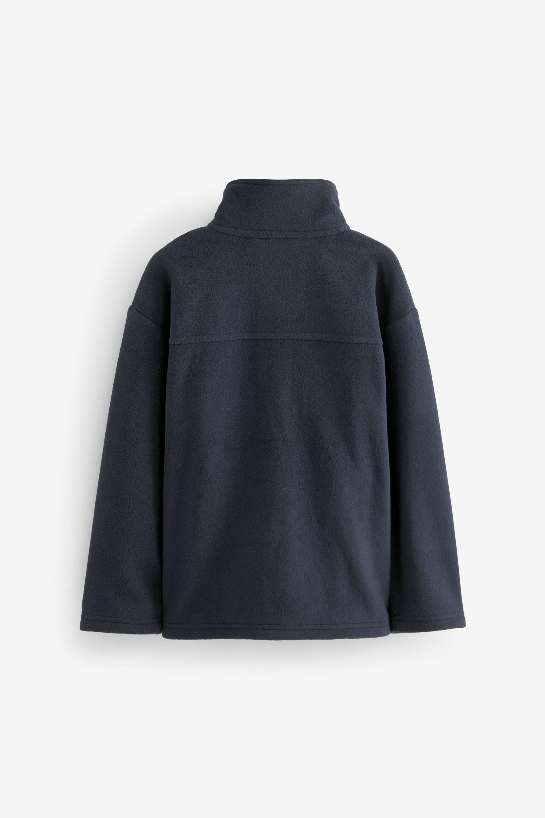 Navy Zip-Up Fleece Jacket With Pockets (3-16yrs)