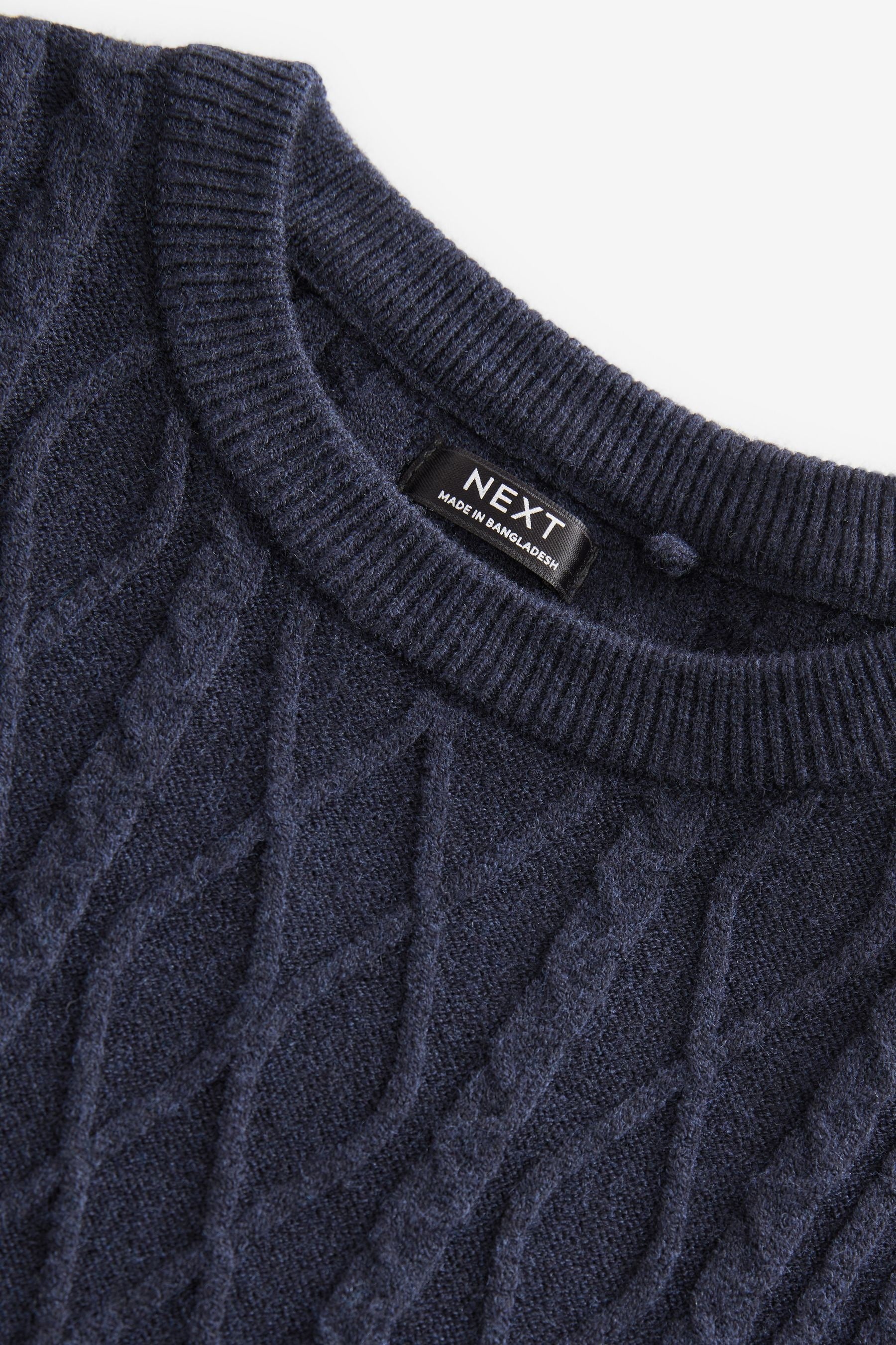 Navy Cable Knit Jumper (3-16yrs)