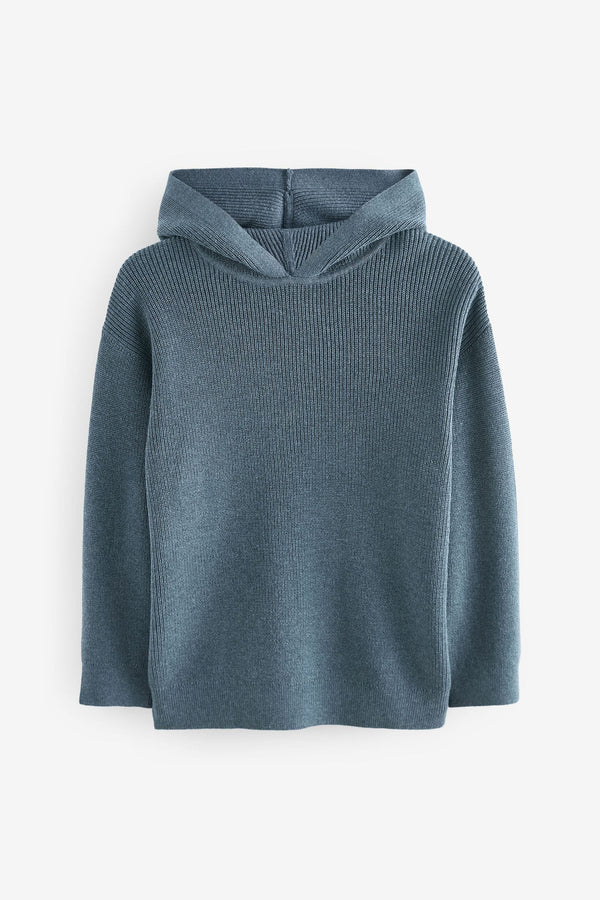 Blue Knitted Hoodie (3-16yrs)