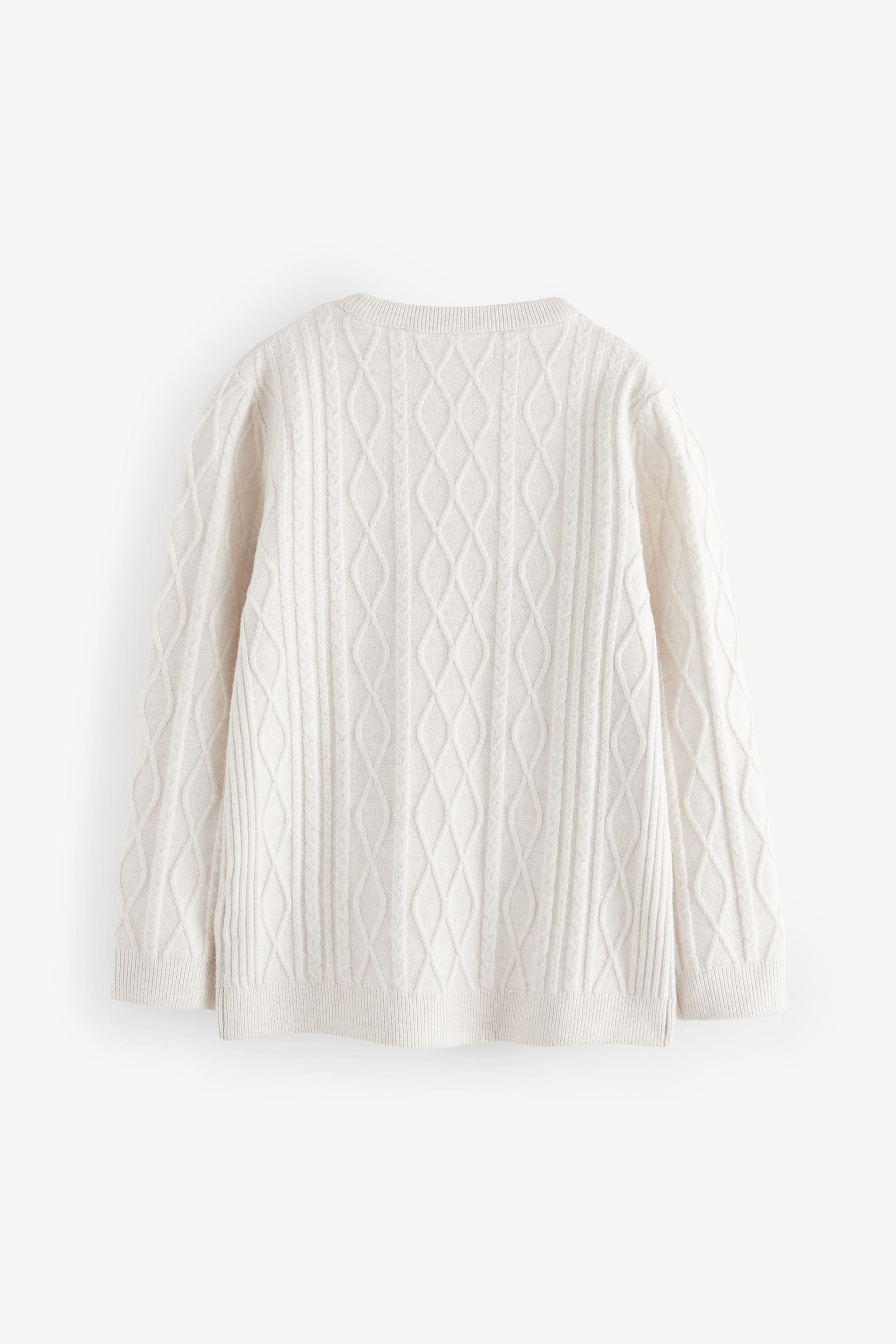 Ecru Cream Cable Knit Jumper (3-16yrs)