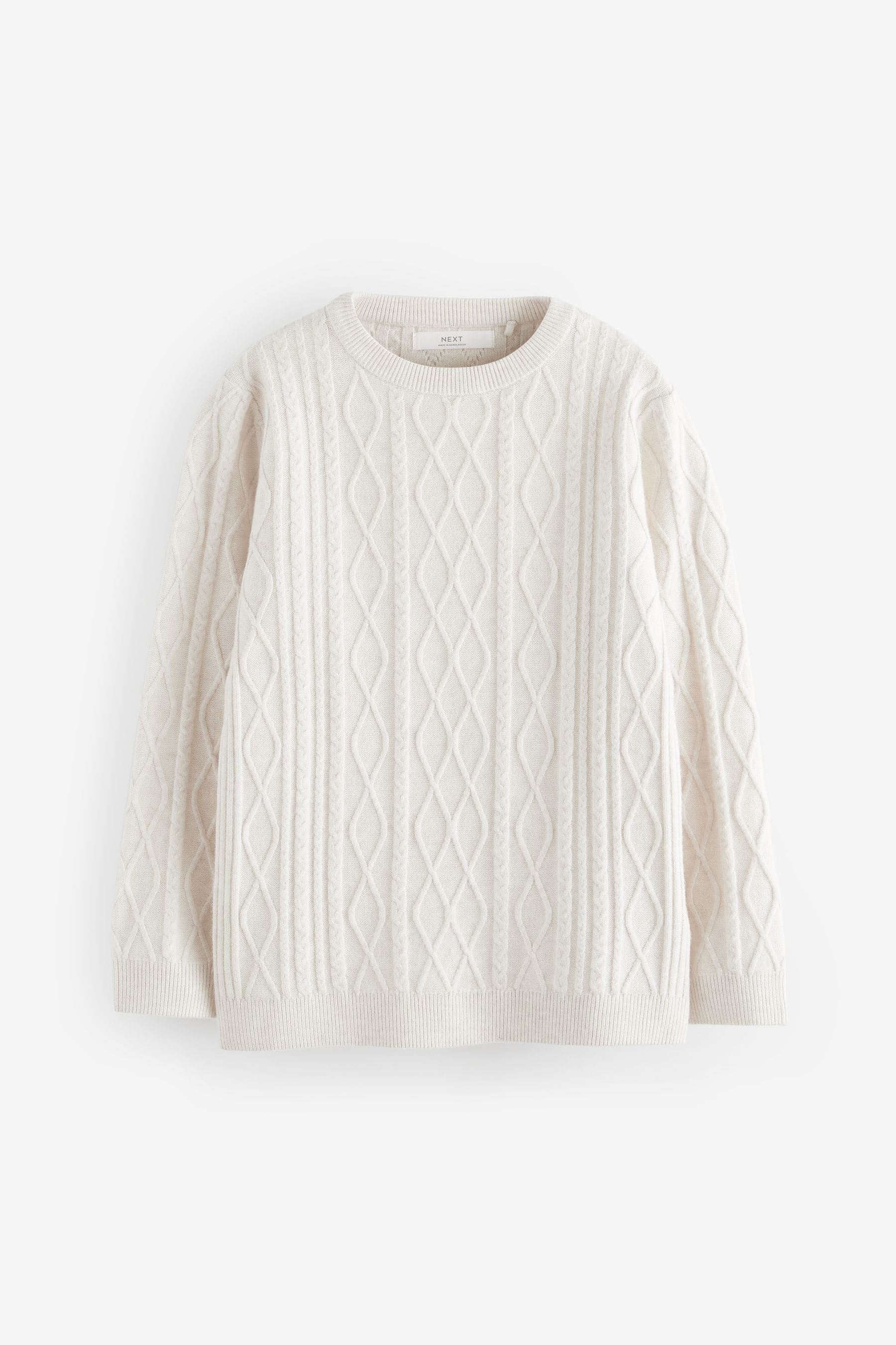 Ecru Cream Cable Knit Jumper (3-16yrs)