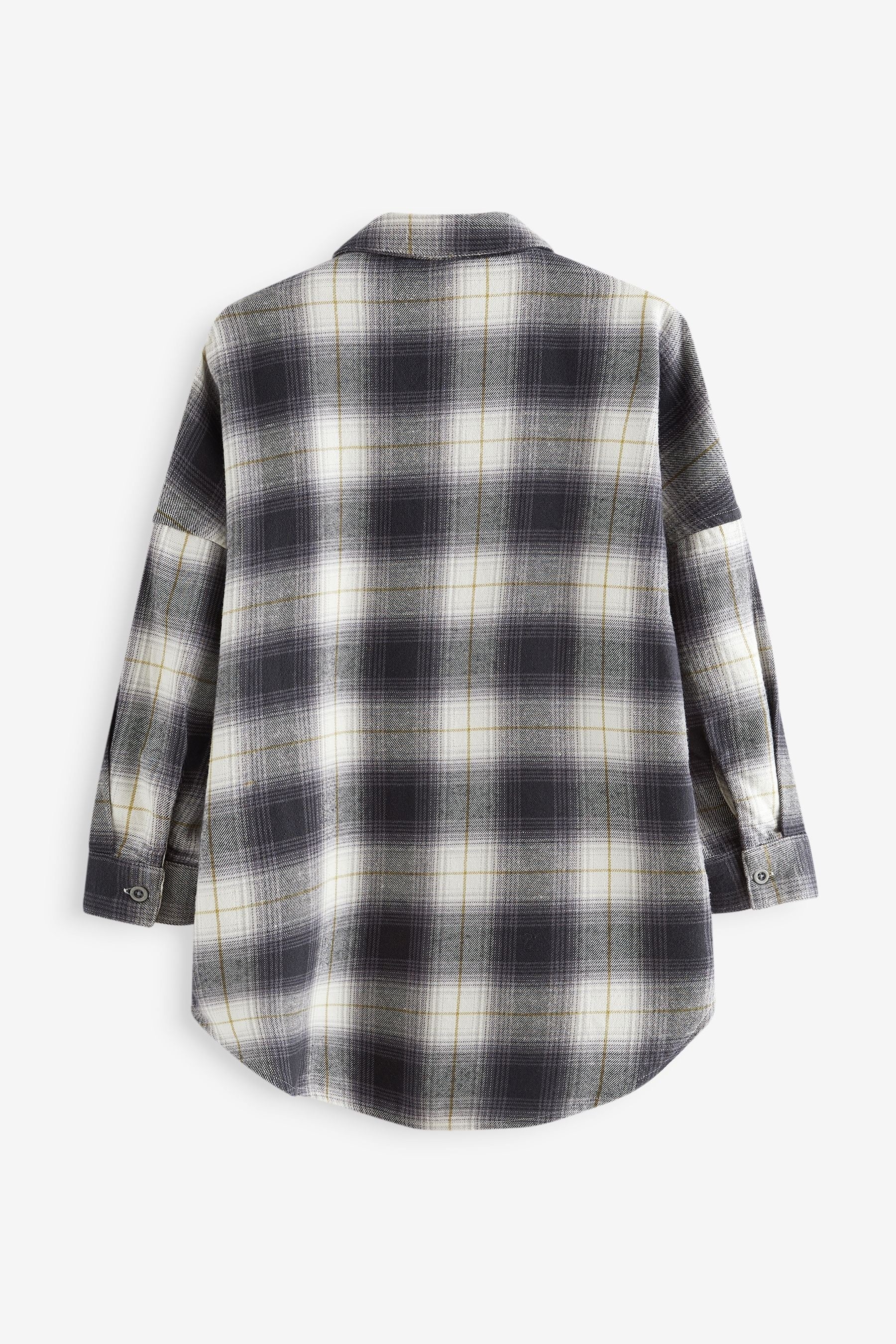 Black Check Oversized 100% Cotton Shirt (3-16yrs)