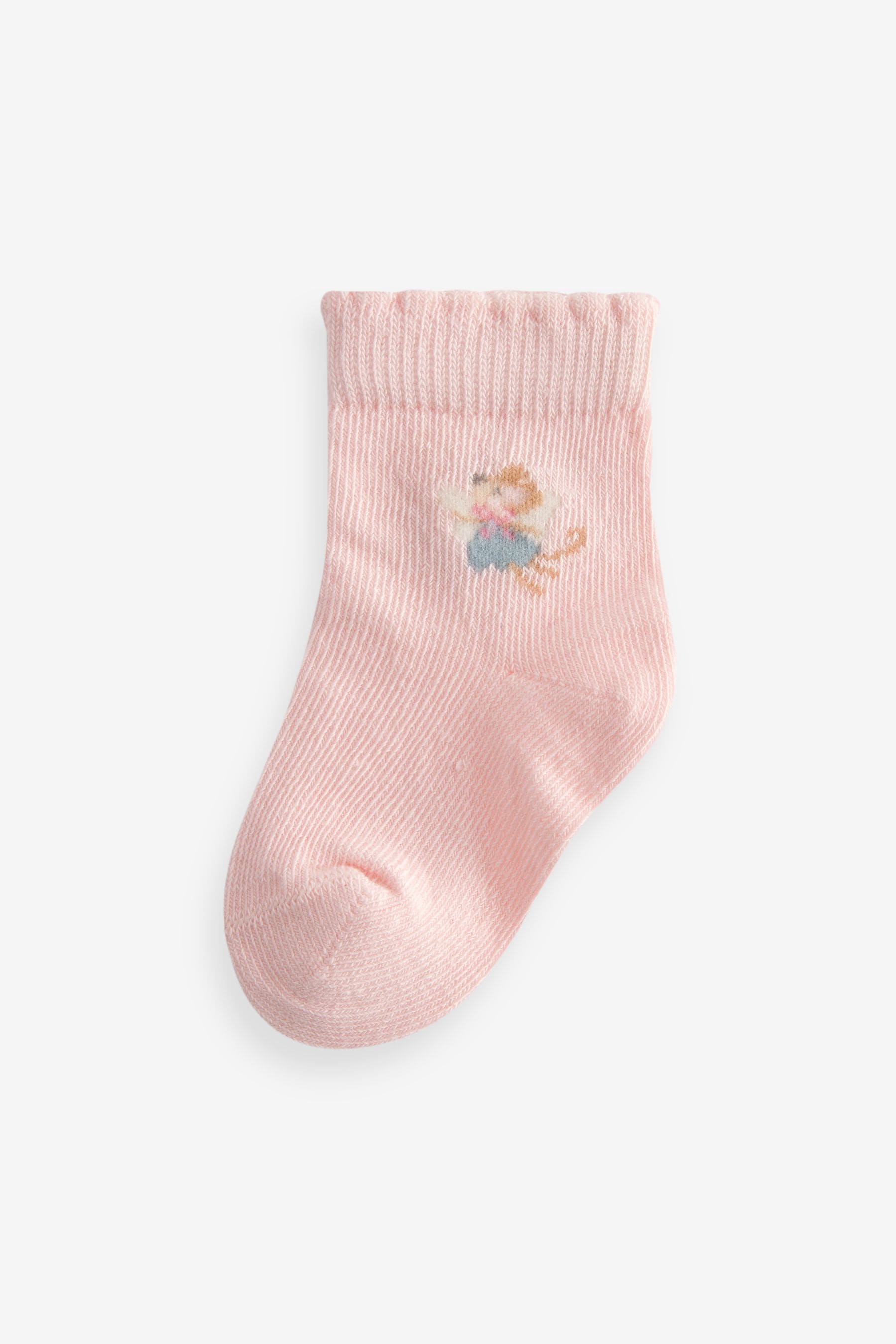 Pink fairy Baby Socks 5 Pack (0mths-2yrs)