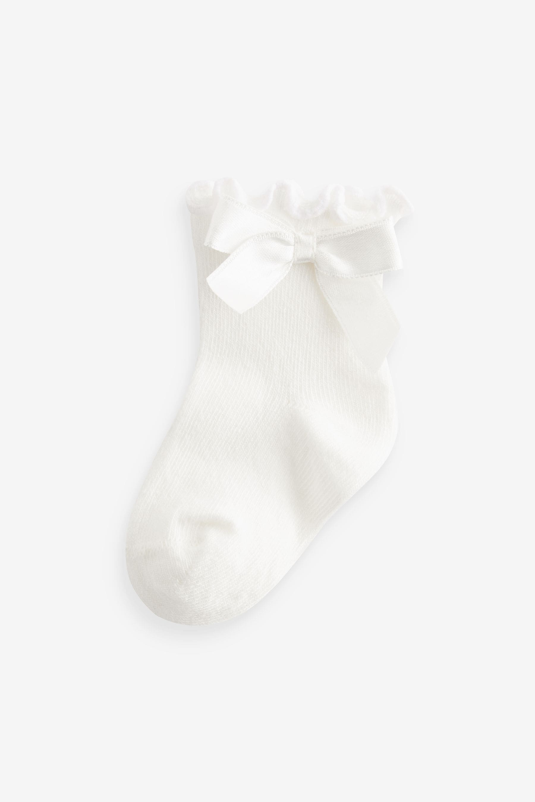 Pink Bow Baby Socks 5 Pack (0mths-2yrs)