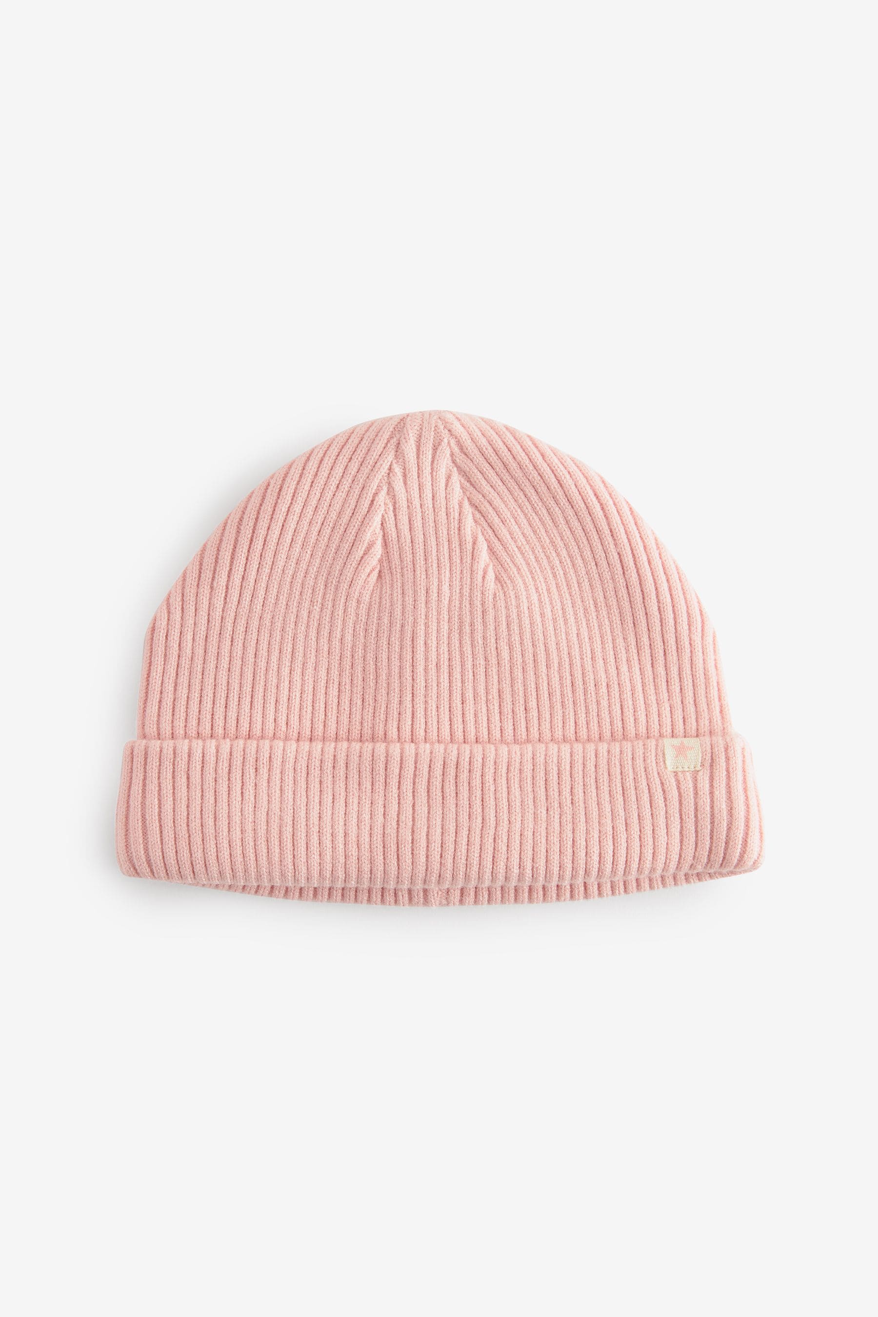 Pink Baby Beanie Hats 2 Pack (0mths-2yrs)