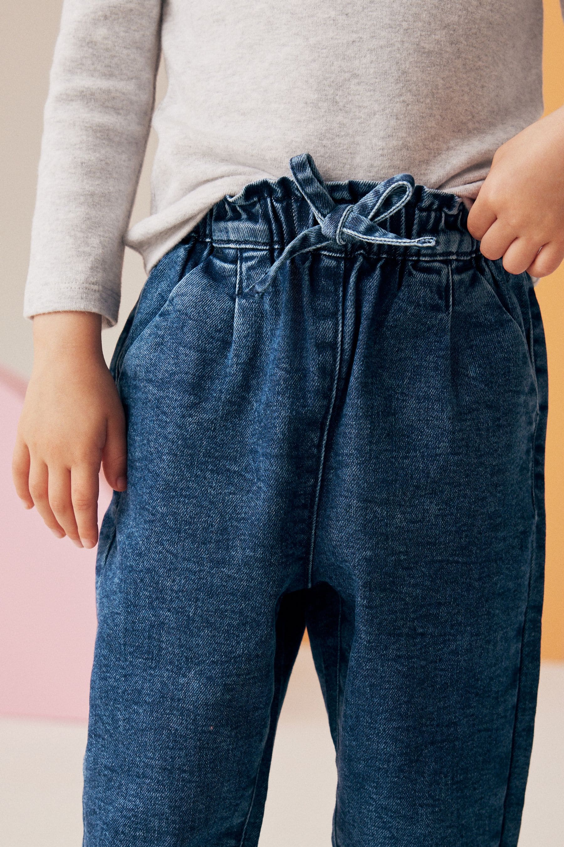 Denim TIe Waist Jeans (3mths-7yrs)