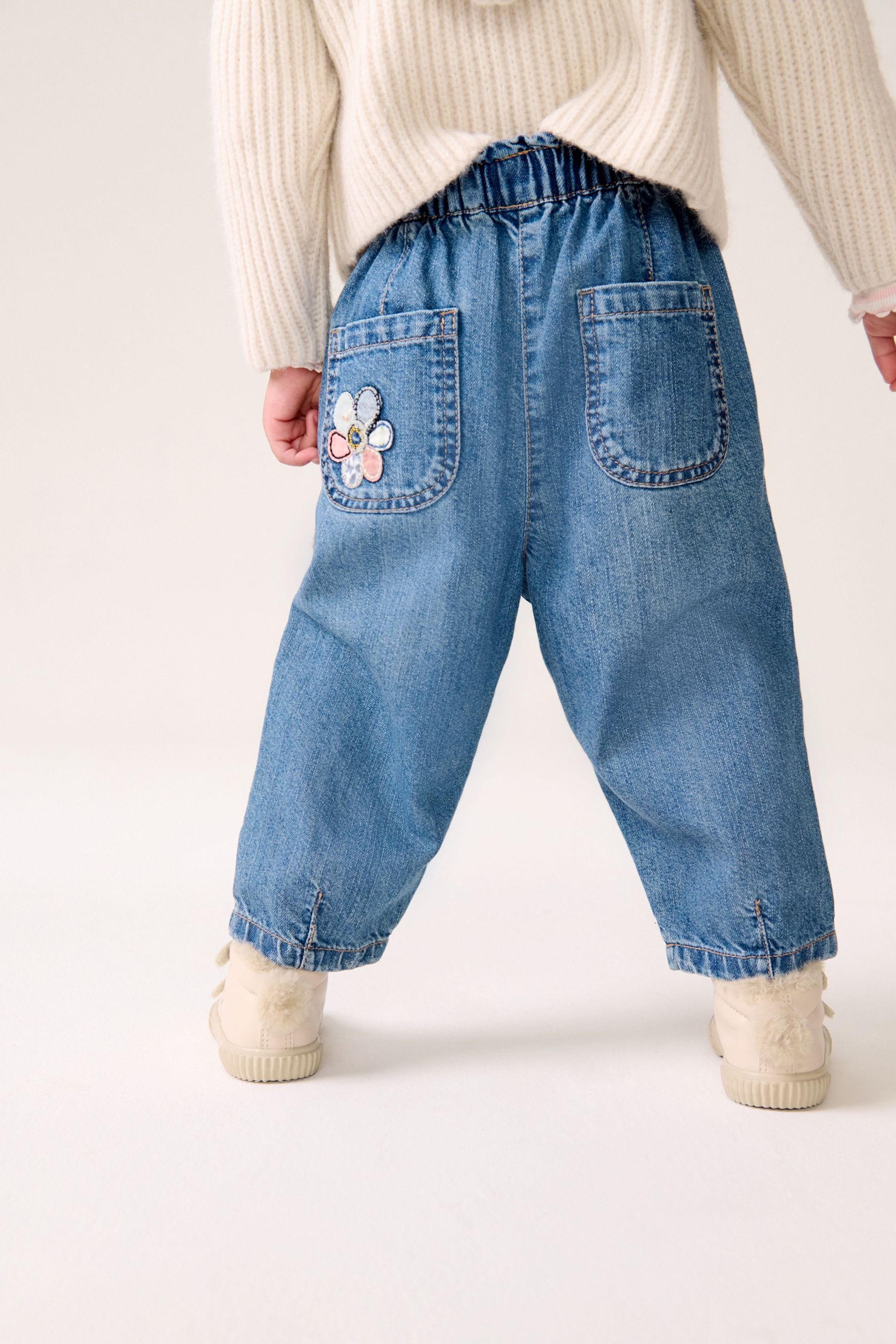 Denim Character Embellished Jeans (3mths-7yrs)