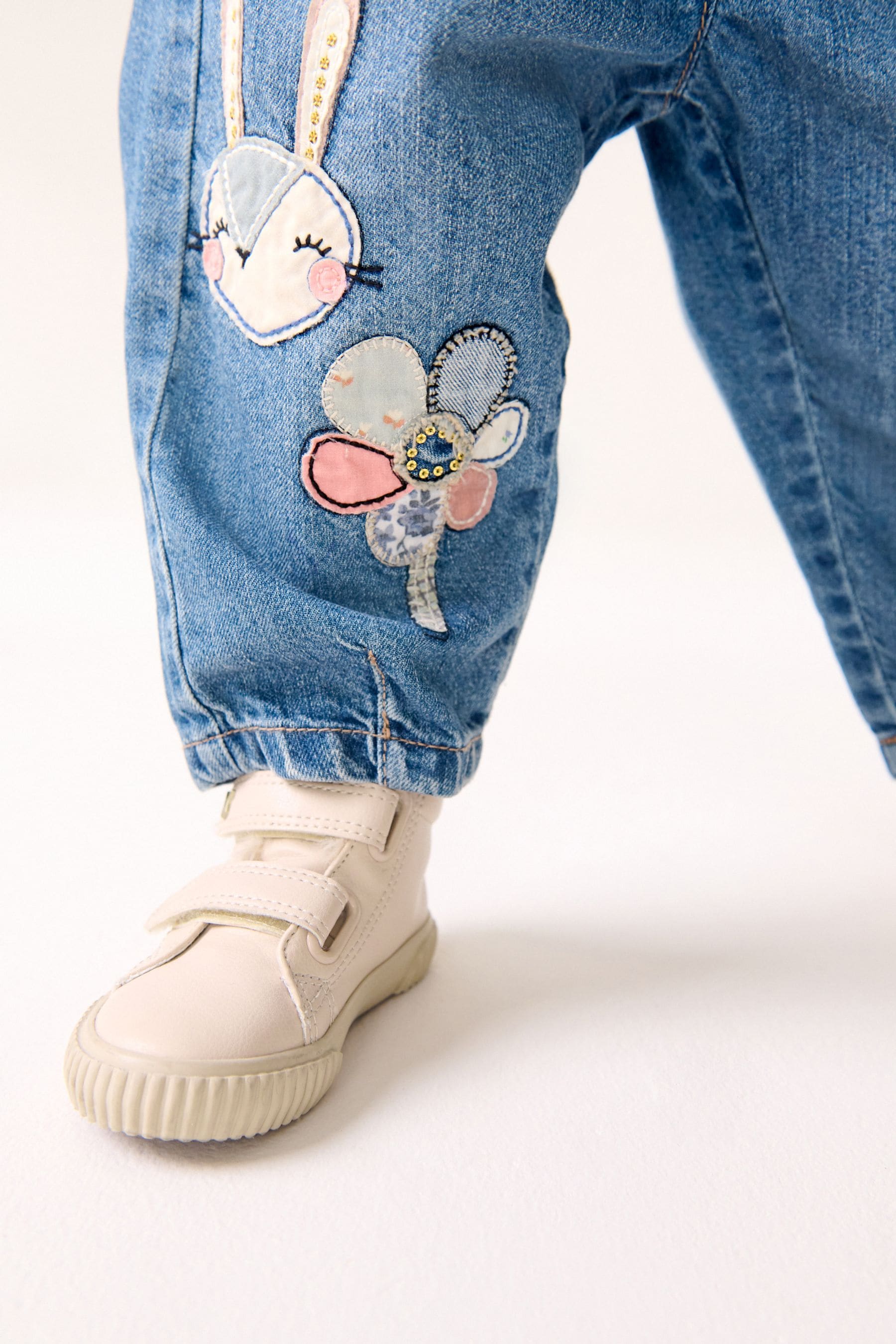 Denim Character Embellished Jeans (3mths-7yrs)