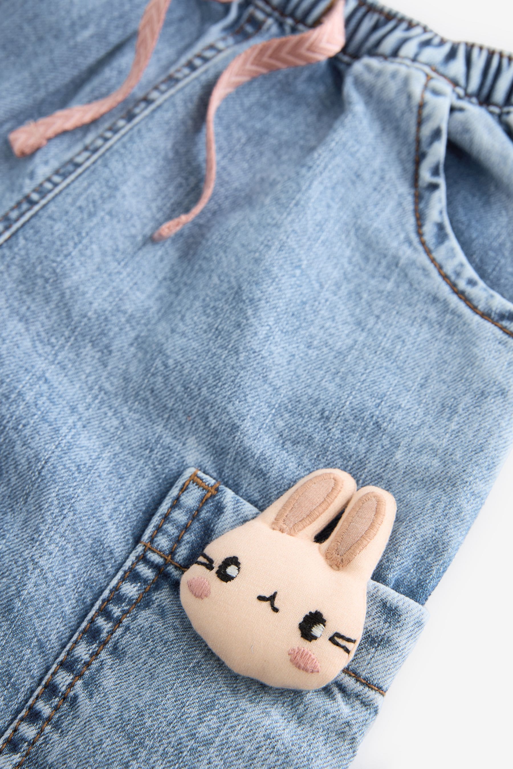 Denim Character Denim 100% Cotton Cargo Trousers (3mths-7yrs)