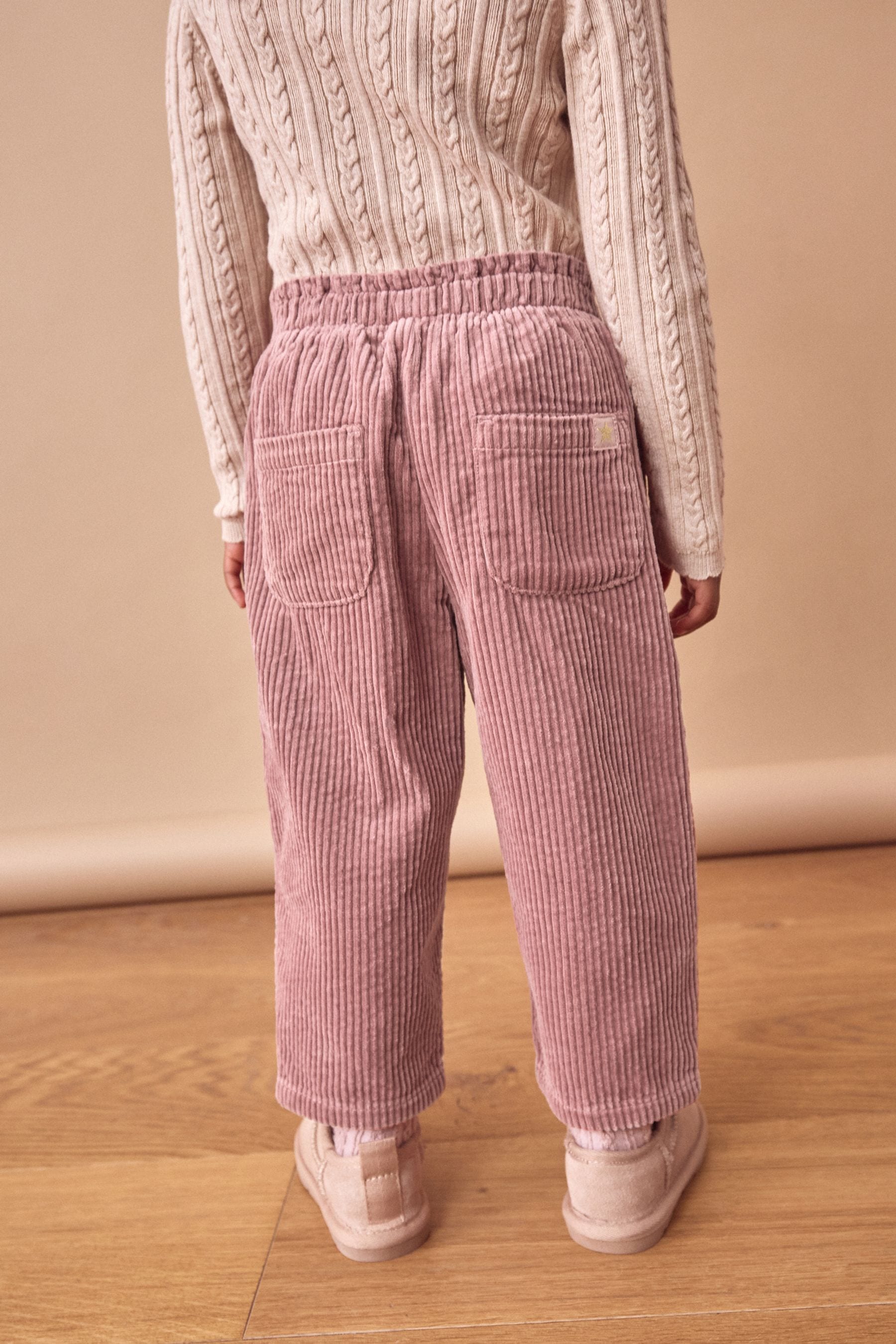 Pink 100% Cotton Cord Trousers (3mths-7yrs)