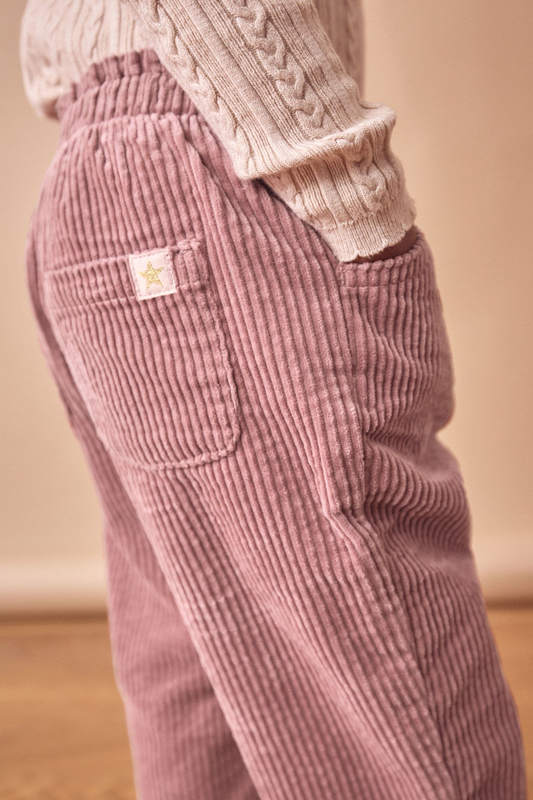 Pink 100% Cotton Cord Trousers (3mths-7yrs)