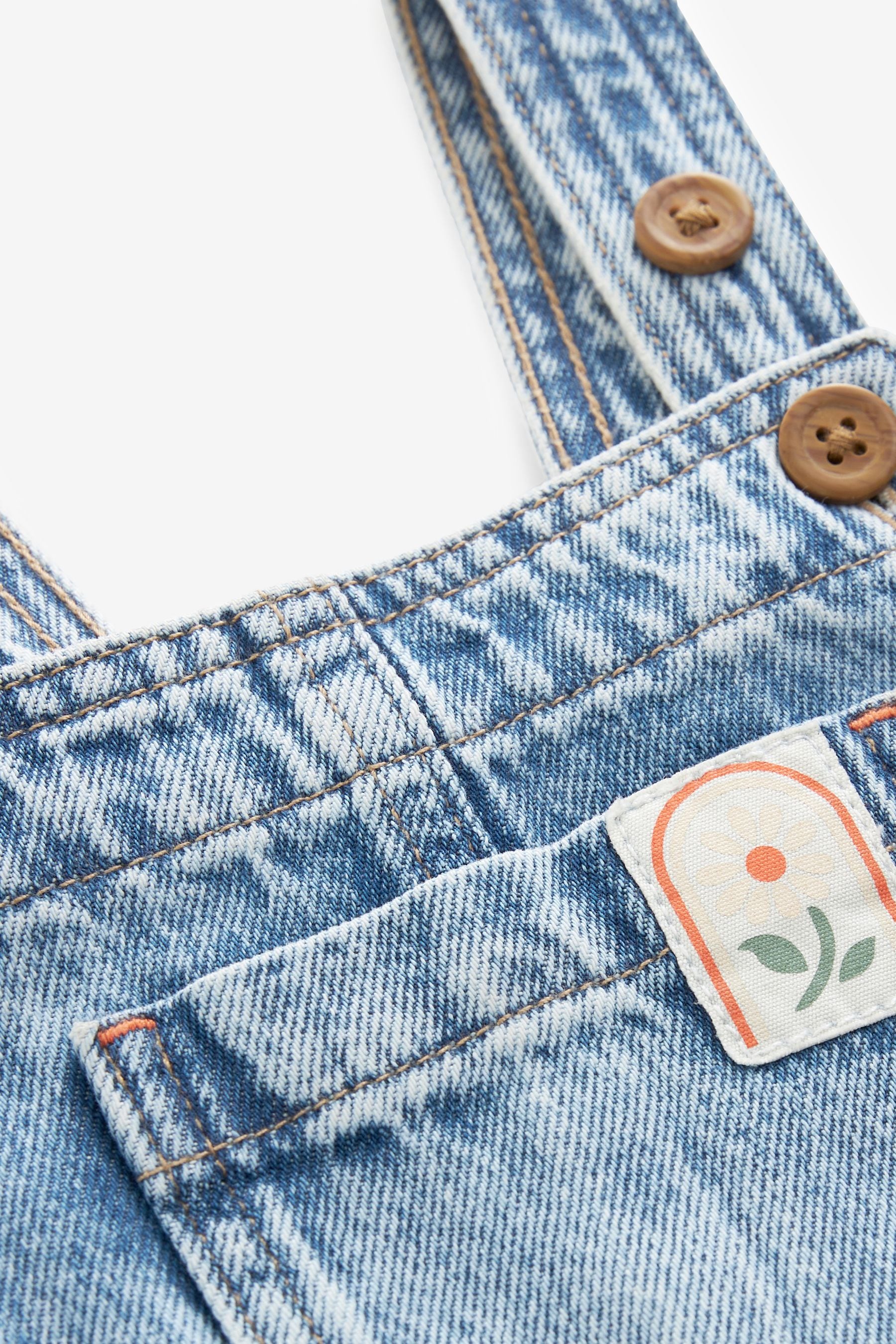 Denim 100% Cotton Dungarees (3mths-7yrs)