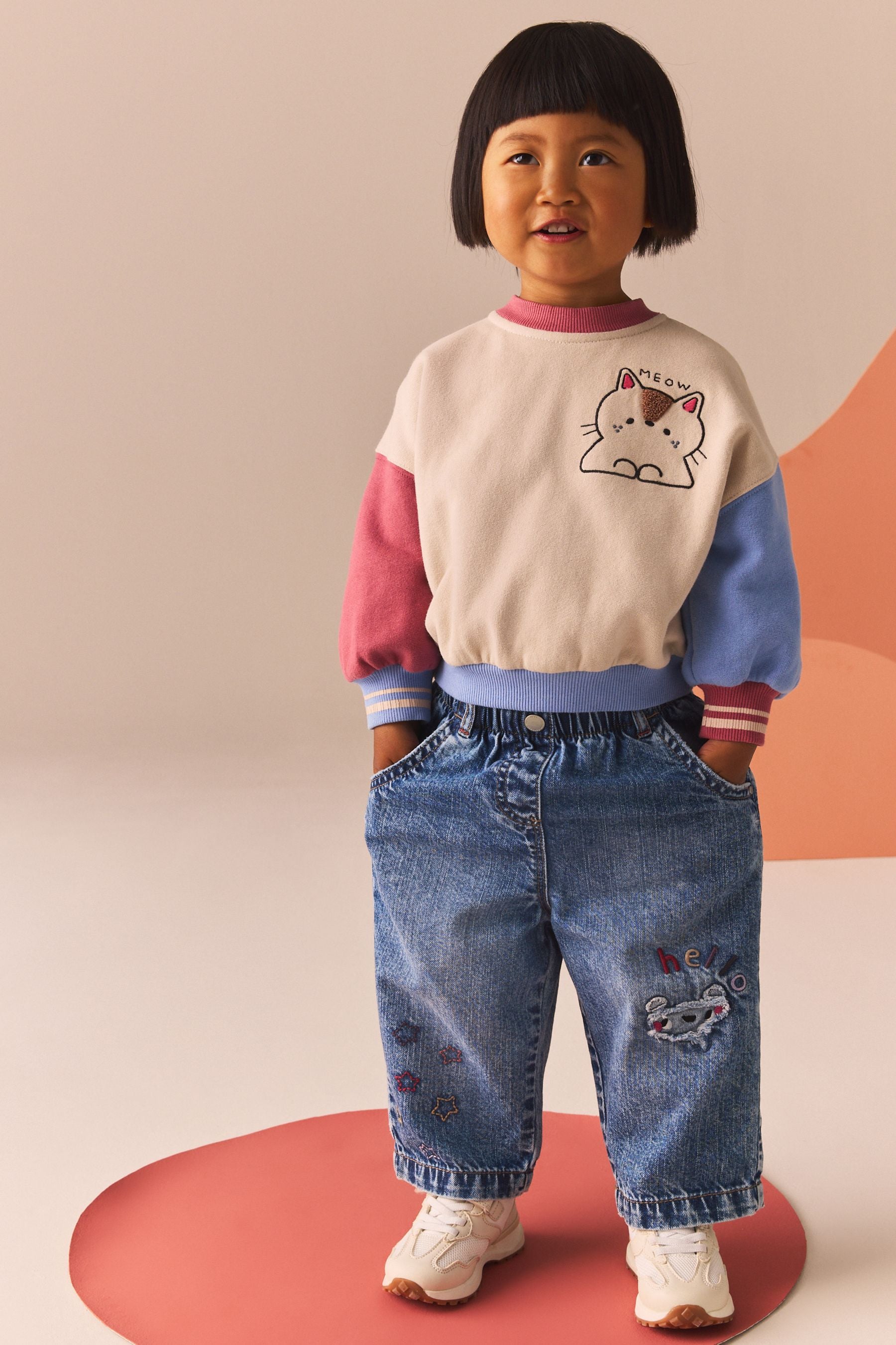 Denim Sweatshirt and Jeans Set (3mths-7yrs)