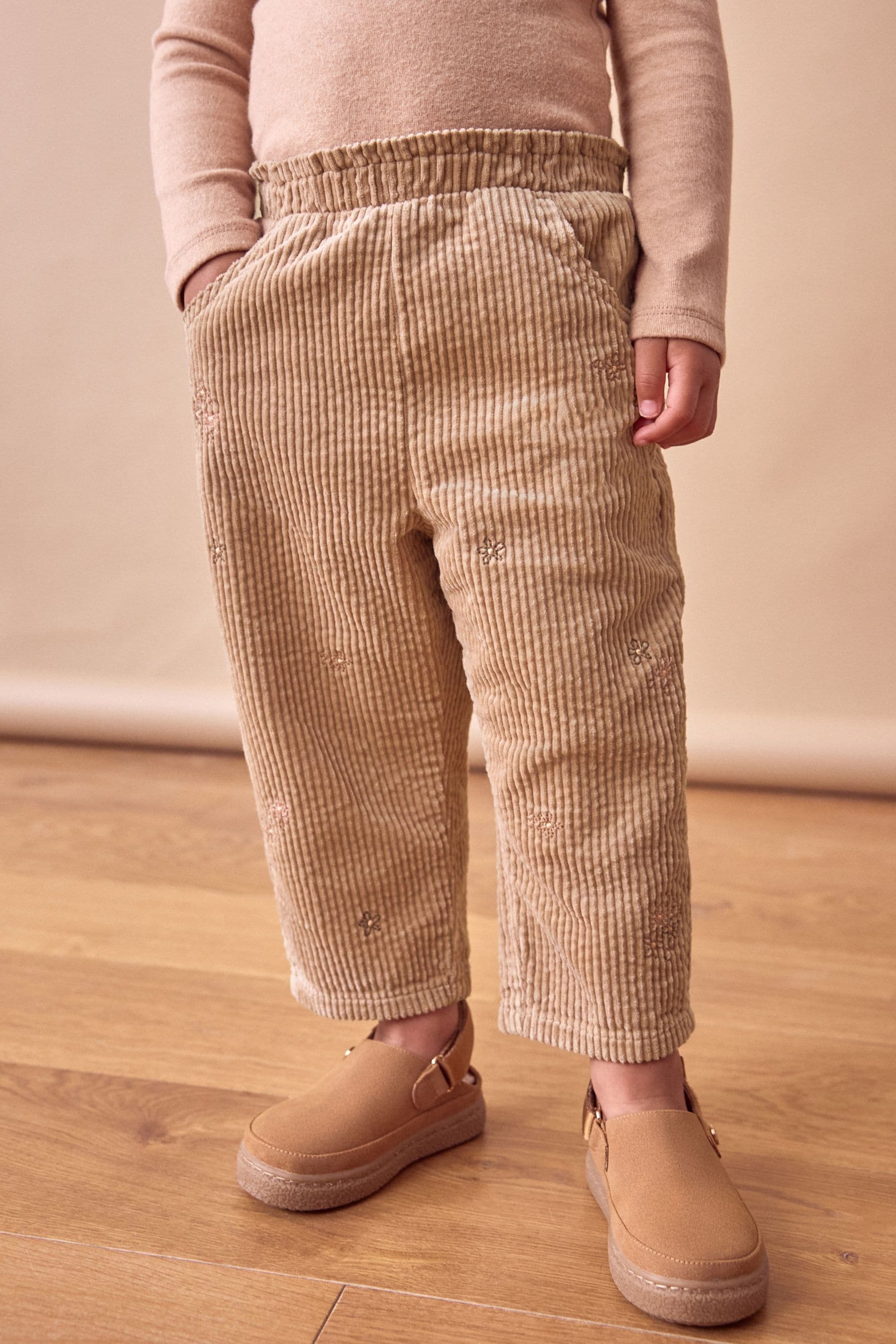 Stone 100% Cotton Cord Trousers (3mths-7yrs)