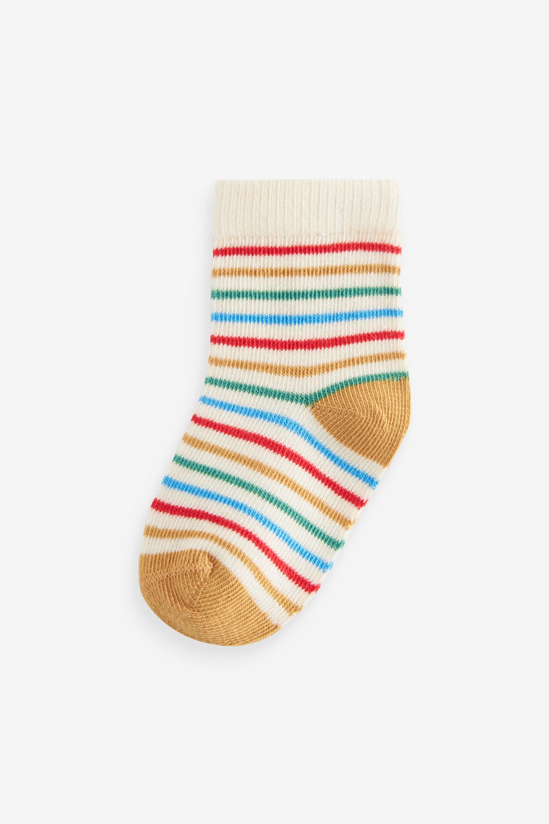 Blue/Yellow Baby Socks 5 Pack (0mths-2yrs)