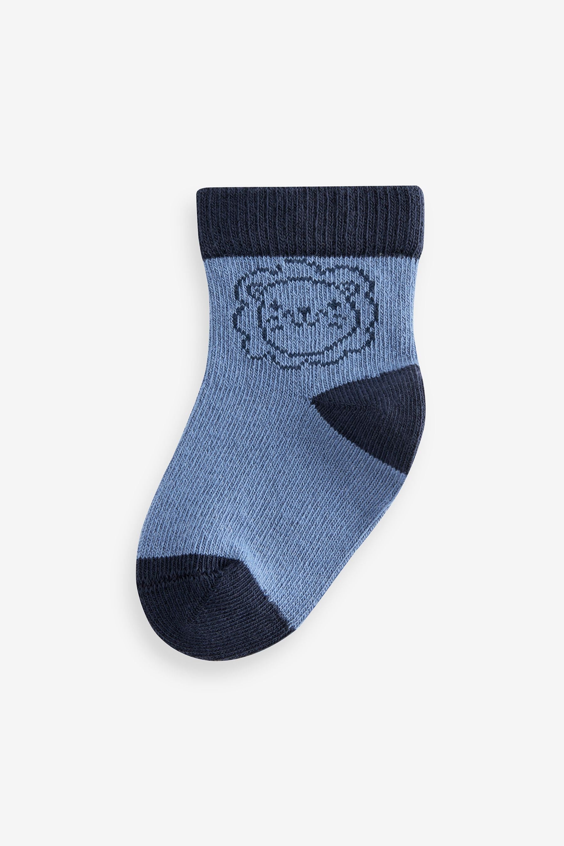 Navy Baby Socks 5 Pack (0mths-2yrs)