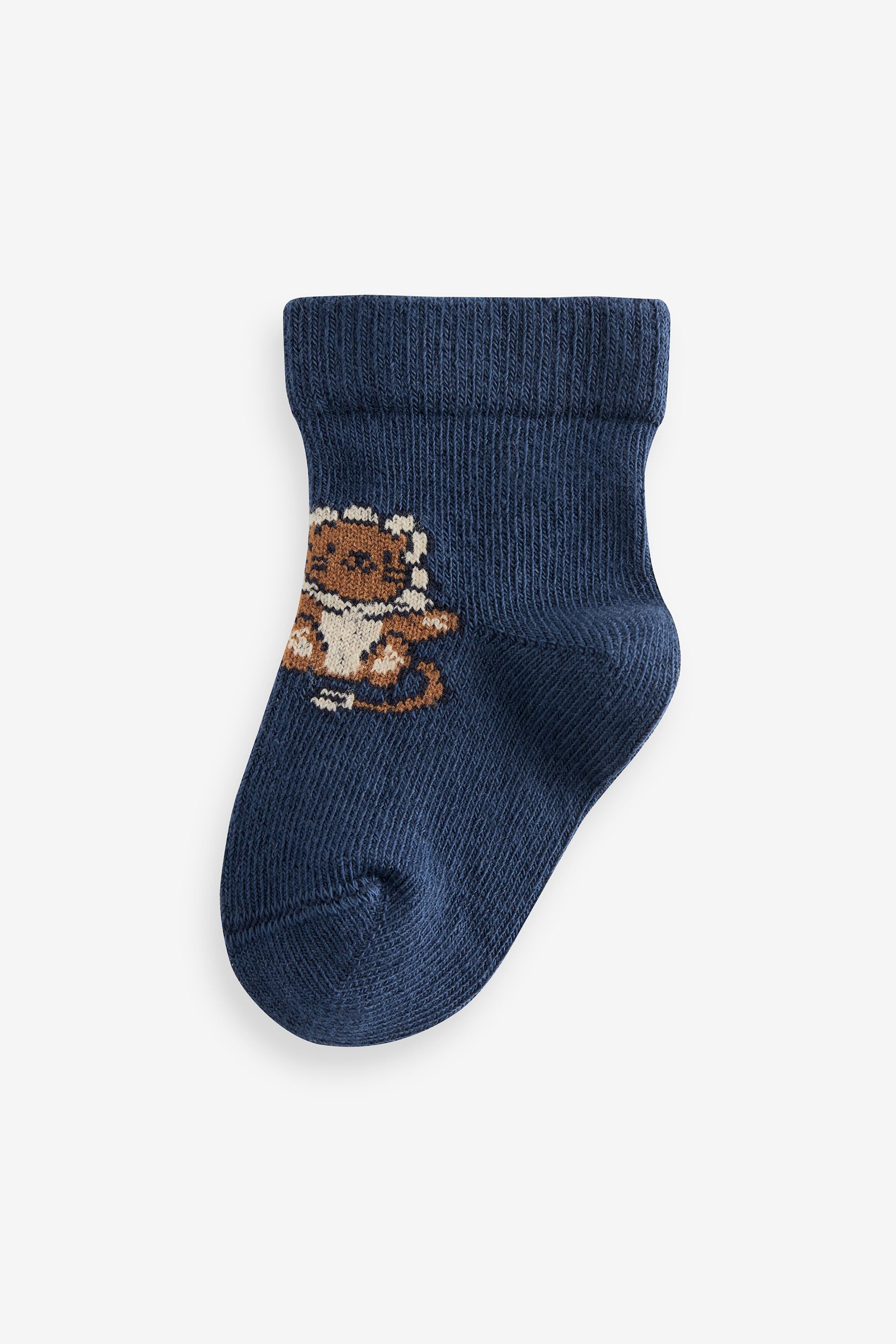 Navy Baby Socks 5 Pack (0mths-2yrs)