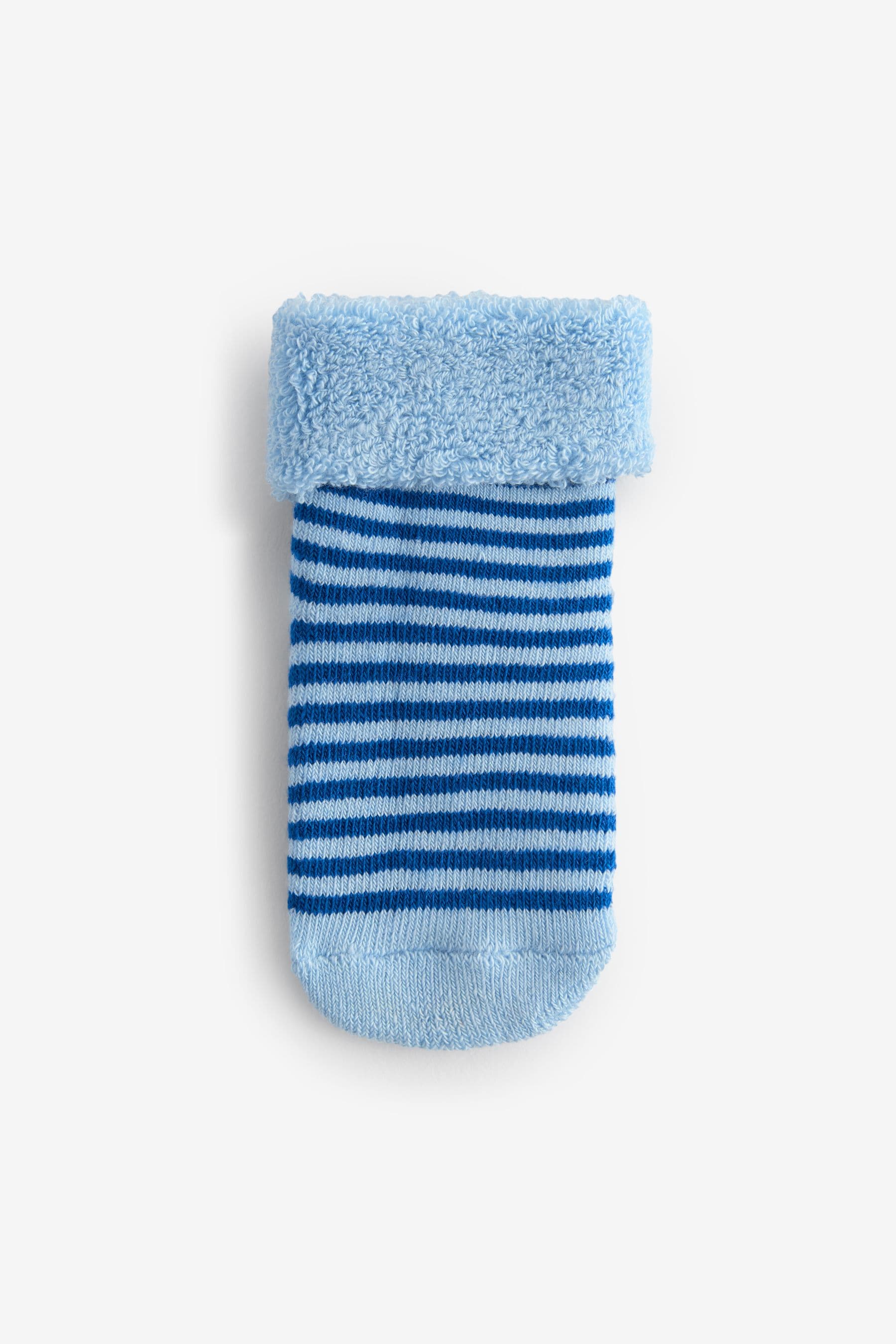 Blue Character Towelling Socks 4 Pack (0mths-2yrs)