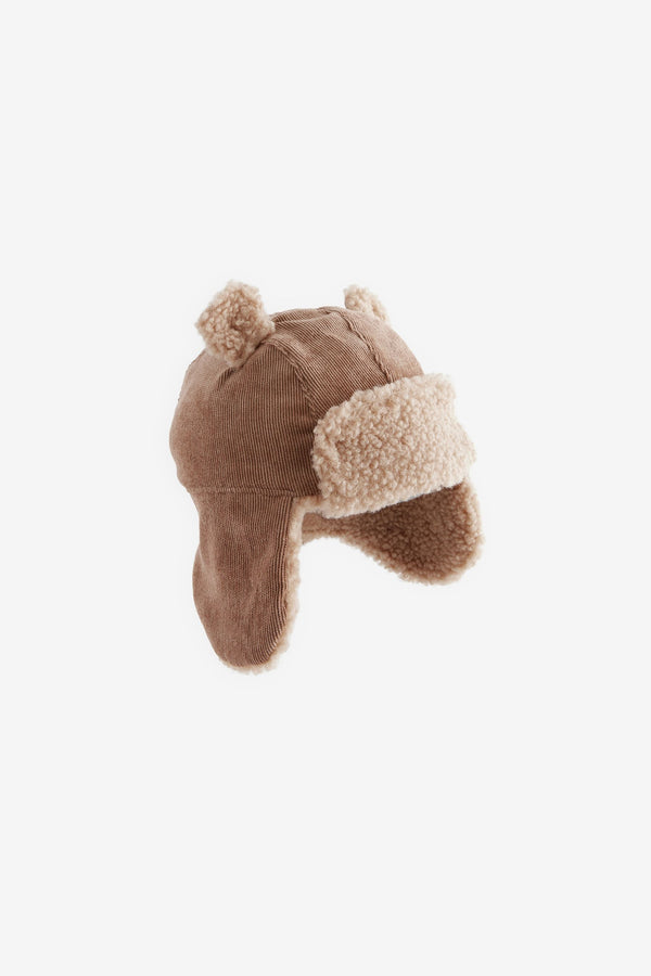 Tan Brown Baby Cord Hat (0mths-2yrs)