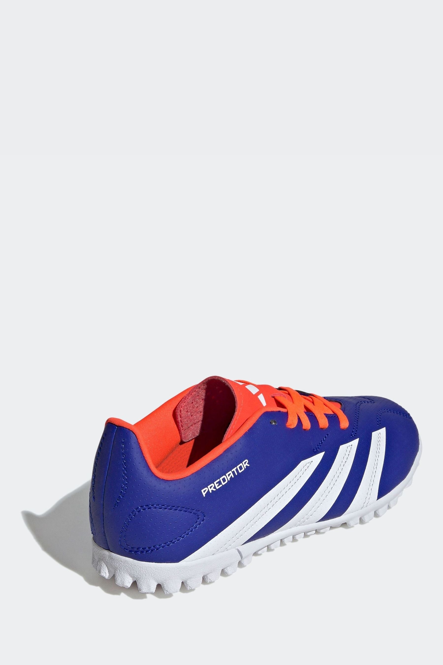 adidas Blue/White Kids Predator Club Turf Boots