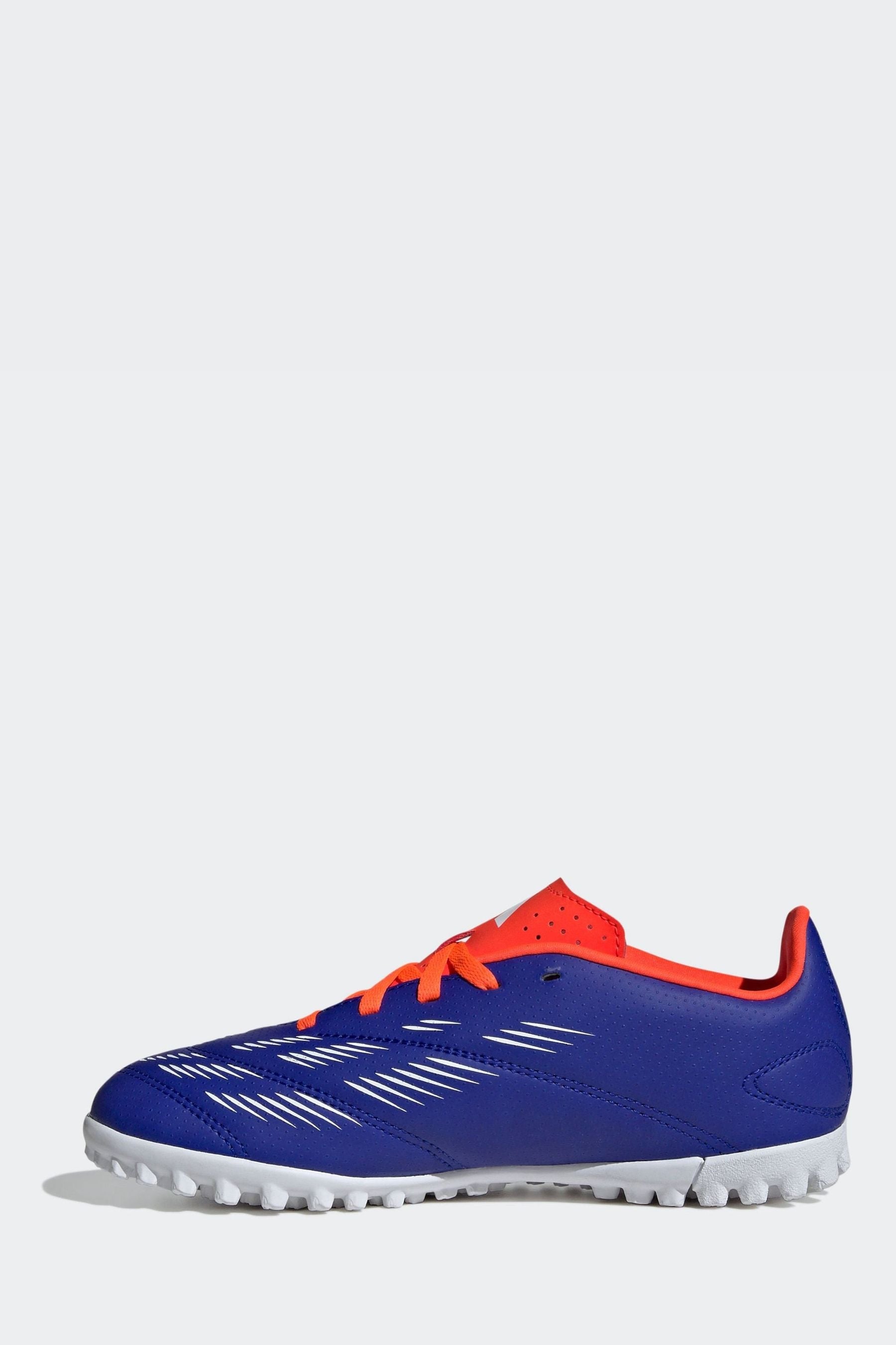 adidas Blue/White Kids Predator Club Turf Boots