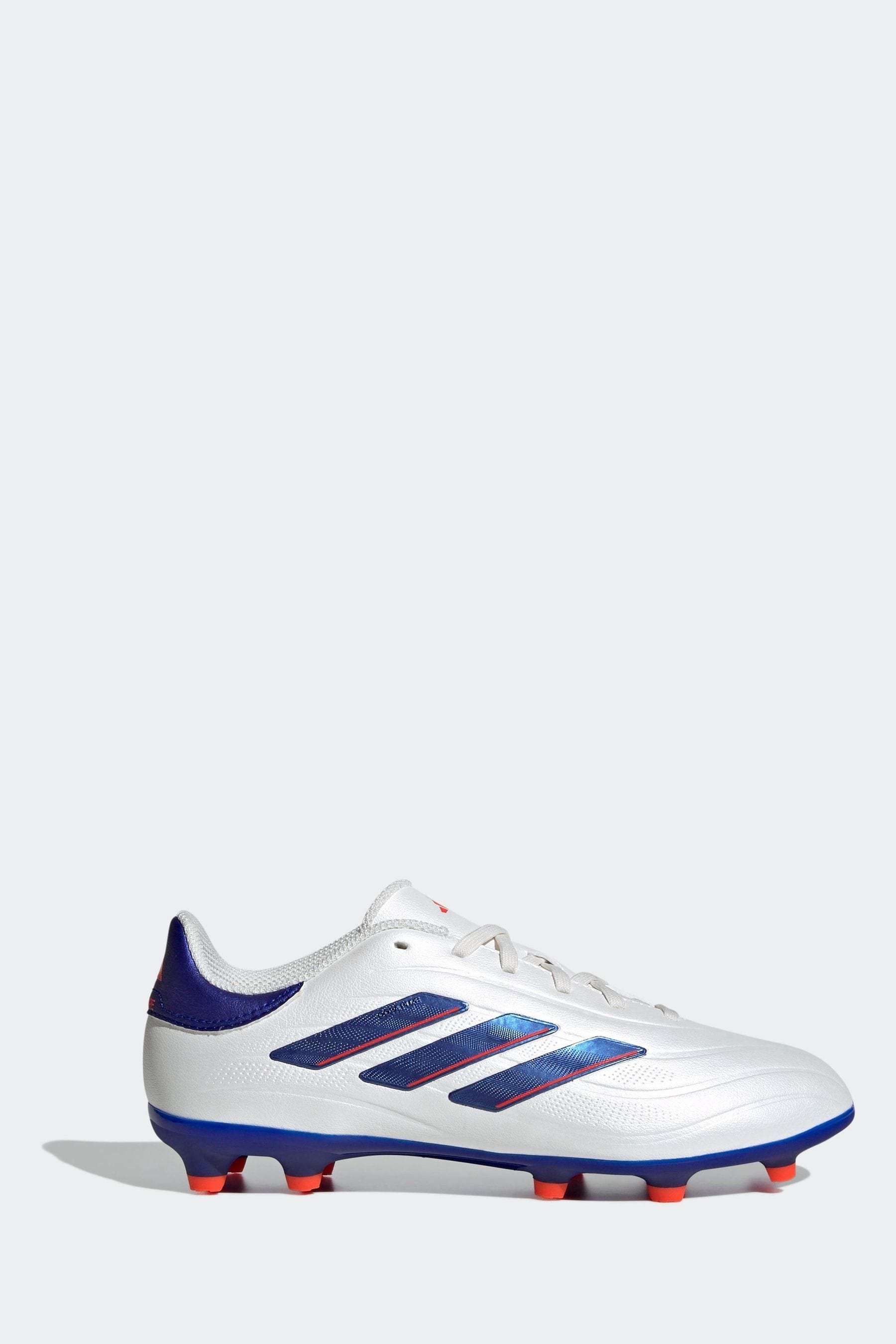 adidas White/Blue/Red Kids Copa Pure 2 League Firm Ground Boots