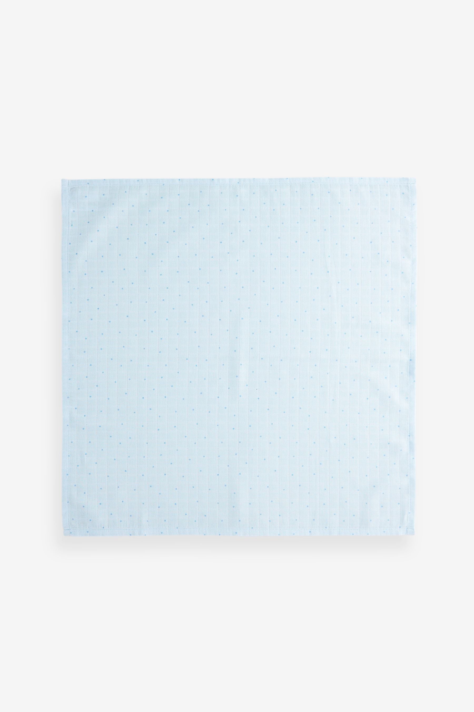 Blue Bear Baby Muslin Cloths 4 Pack