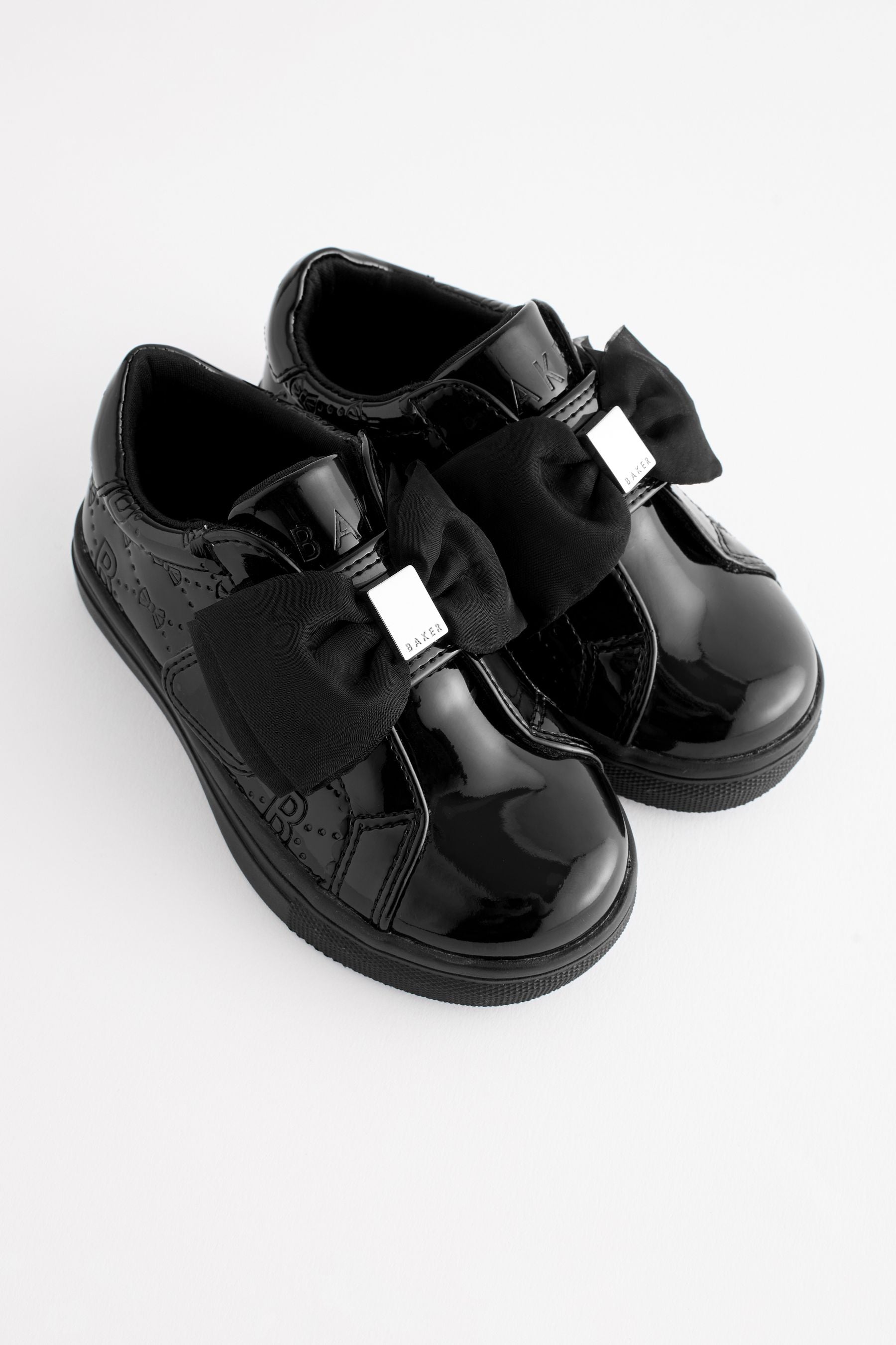 Black Baker by Ted Baker Girls Black Trainers with Bow