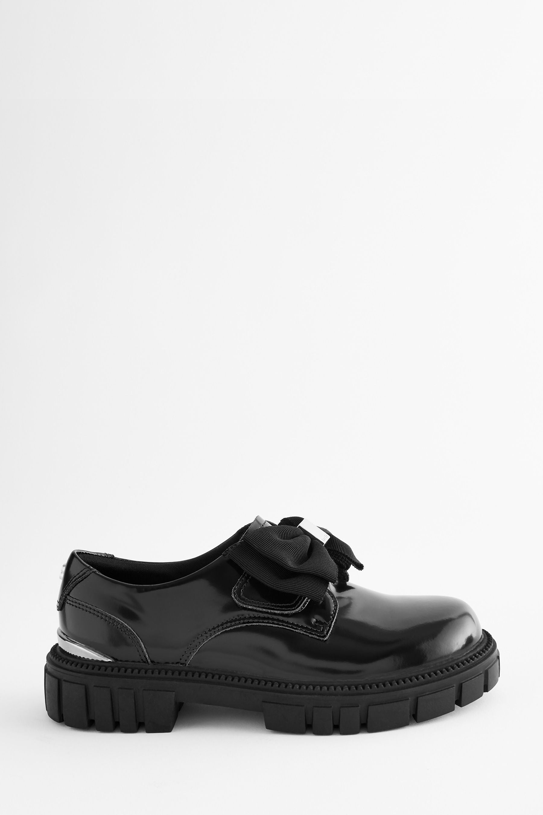 Baker by Ted Baker Girls Black Chunky Shoes with Bow