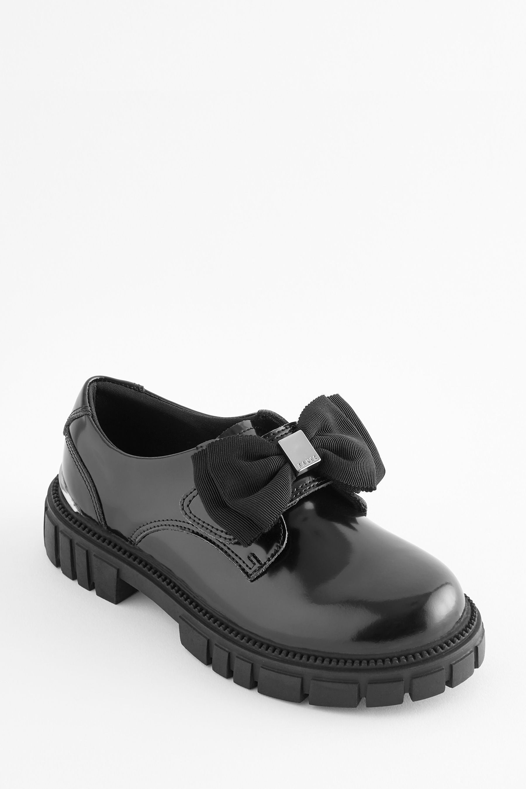 Baker by Ted Baker Girls Black Chunky Shoes with Bow