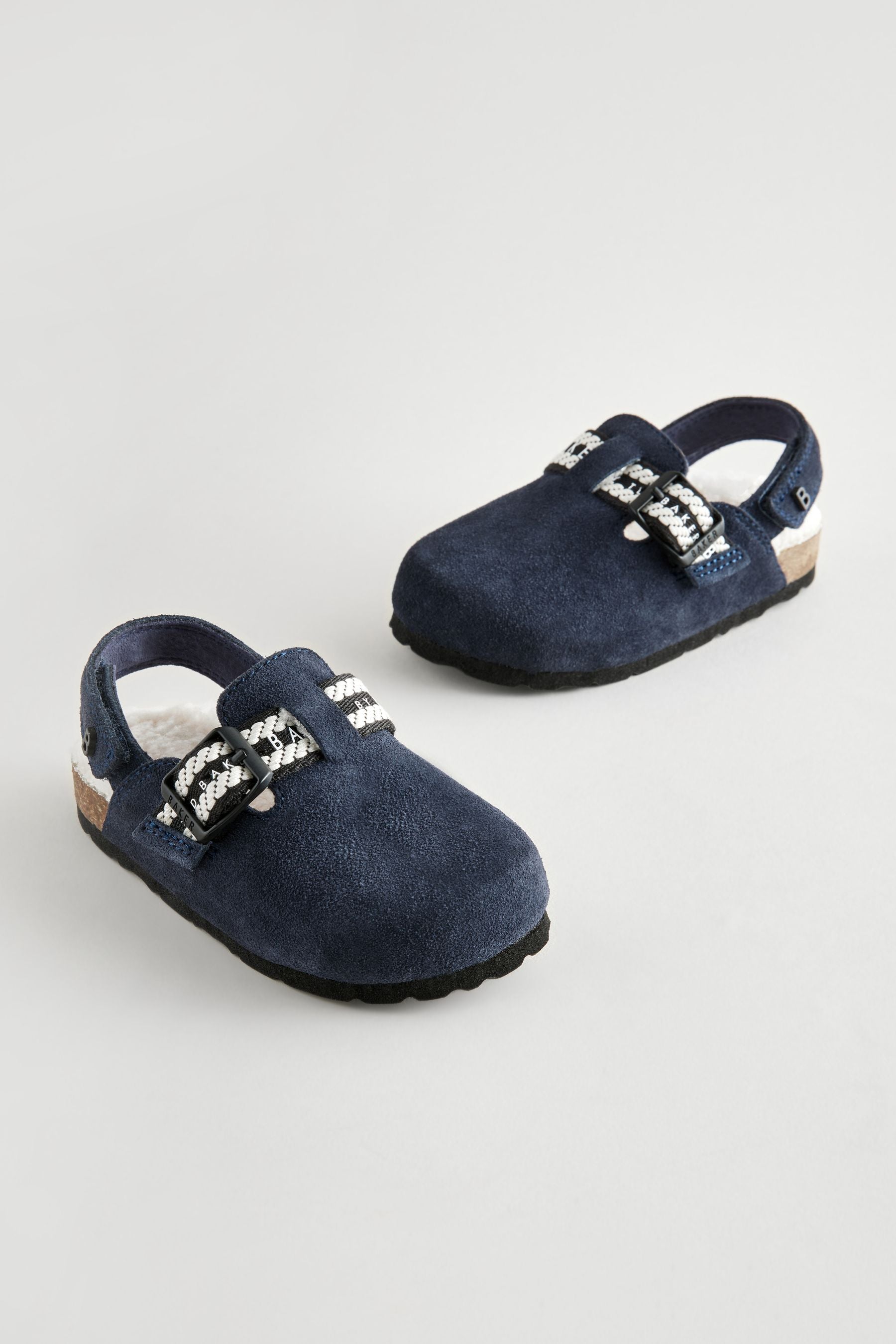 Baker by Ted Baker Boys Navy Clogs Mules Slippers