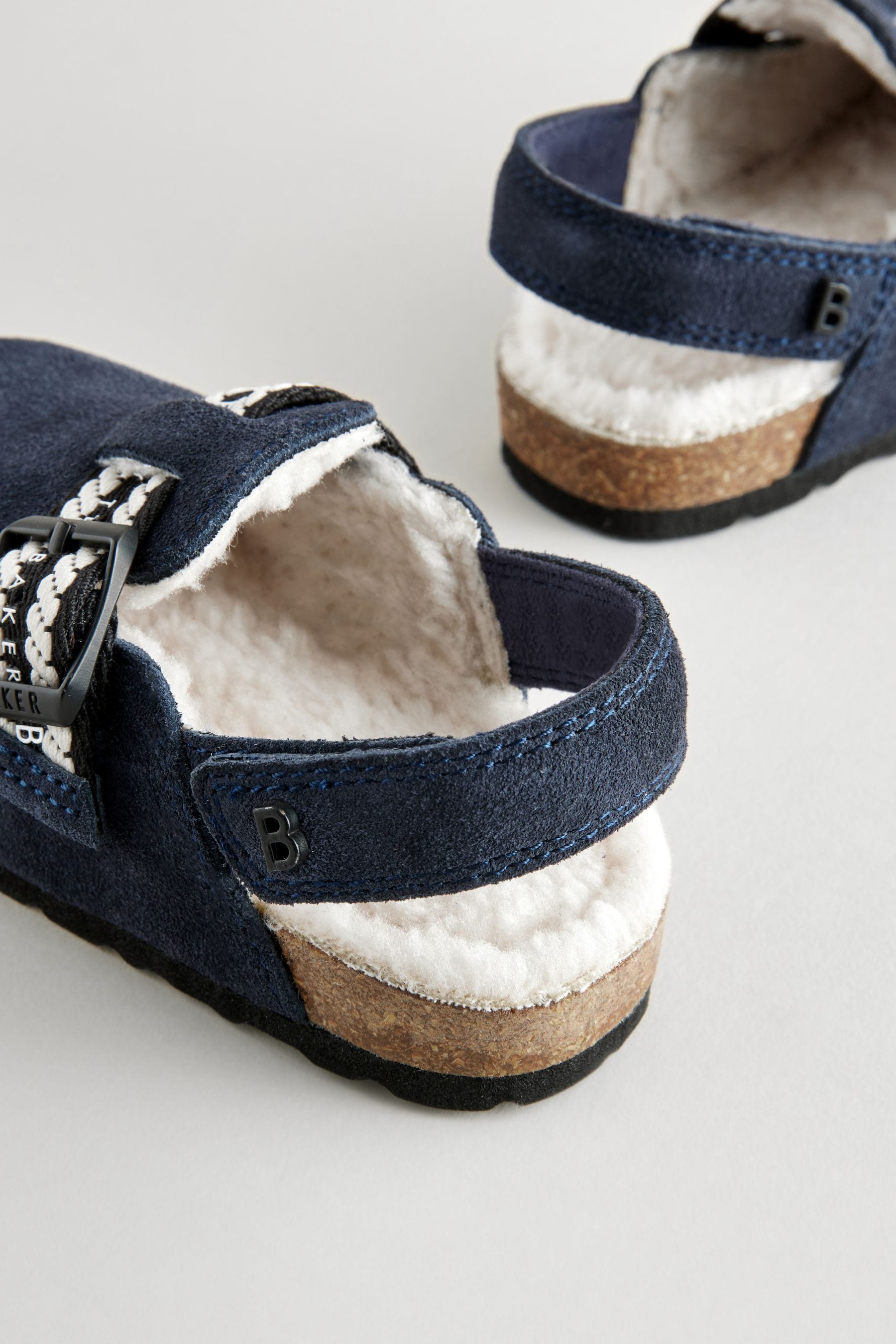 Baker by Ted Baker Boys Navy Clogs Mules Slippers