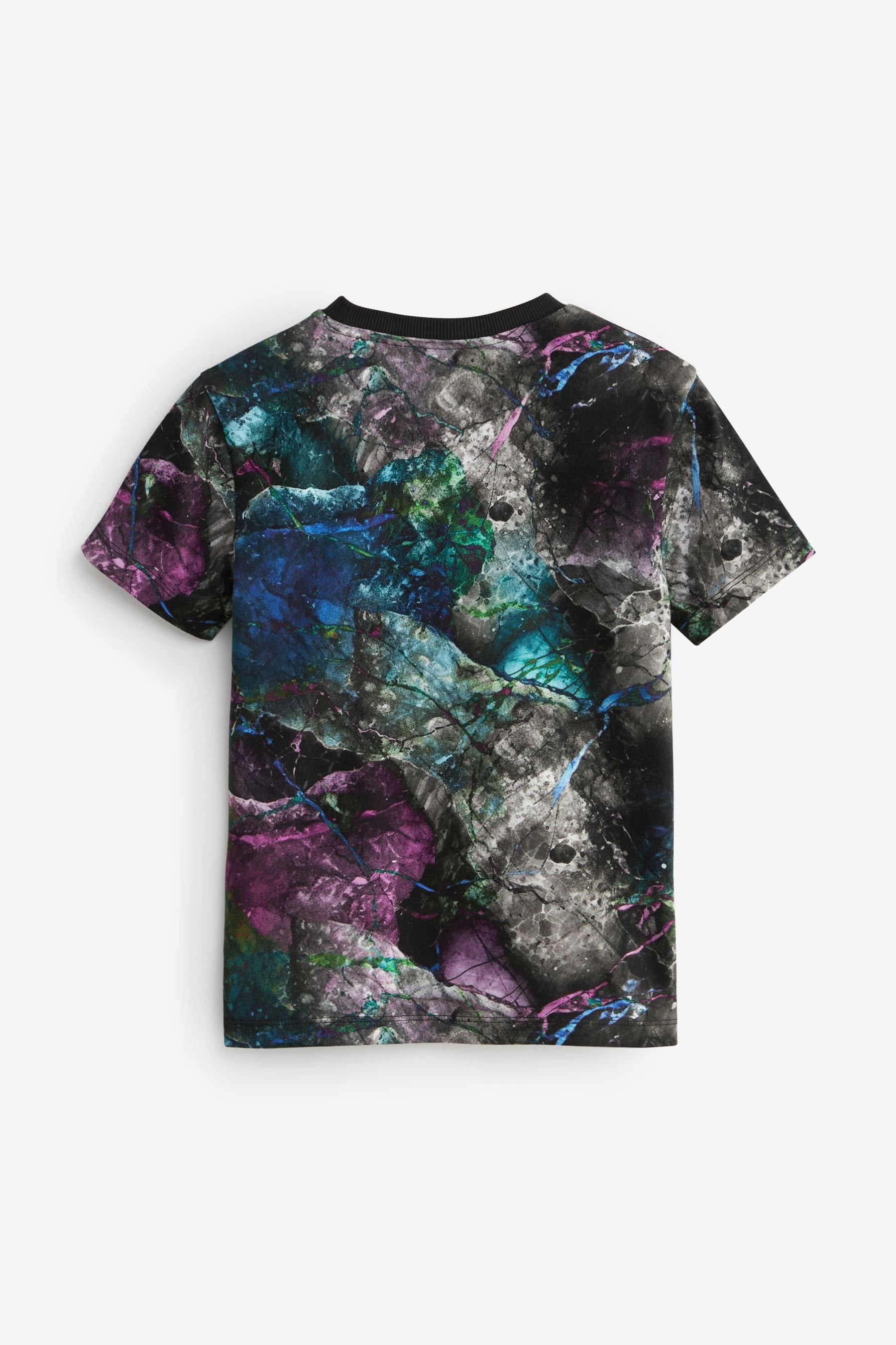 Multi Purple All-Over Print Short Sleeve T-Shirt (3-16yrs)