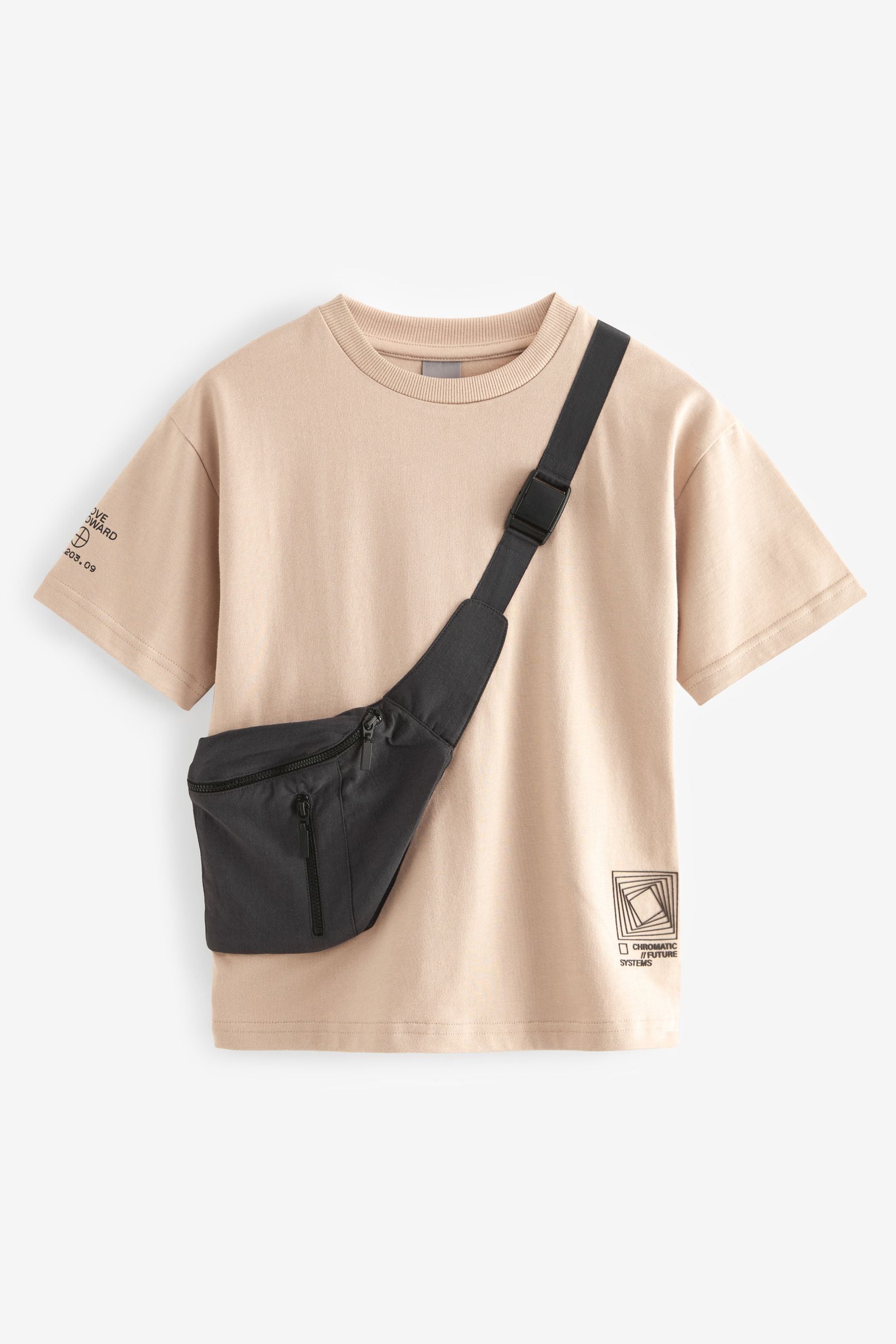 Natural Stone Bag Pocket Short Sleeve T-Shirt (3-16yrs)