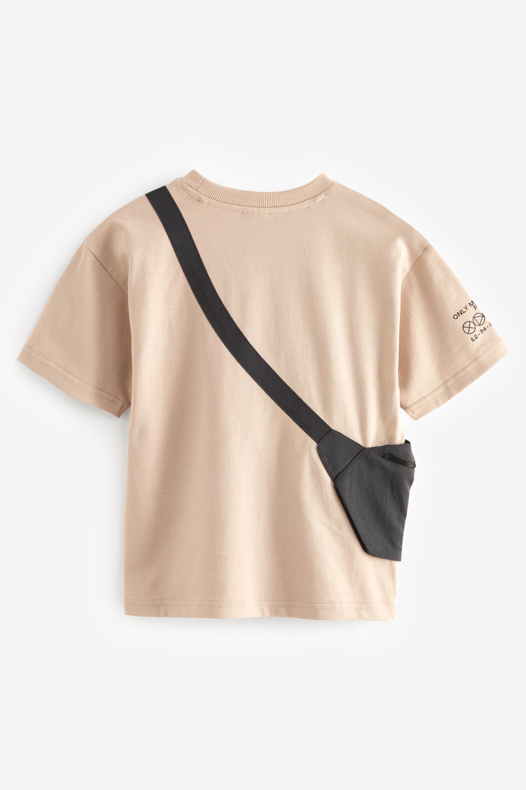 Natural Stone Bag Pocket Short Sleeve T-Shirt (3-16yrs)