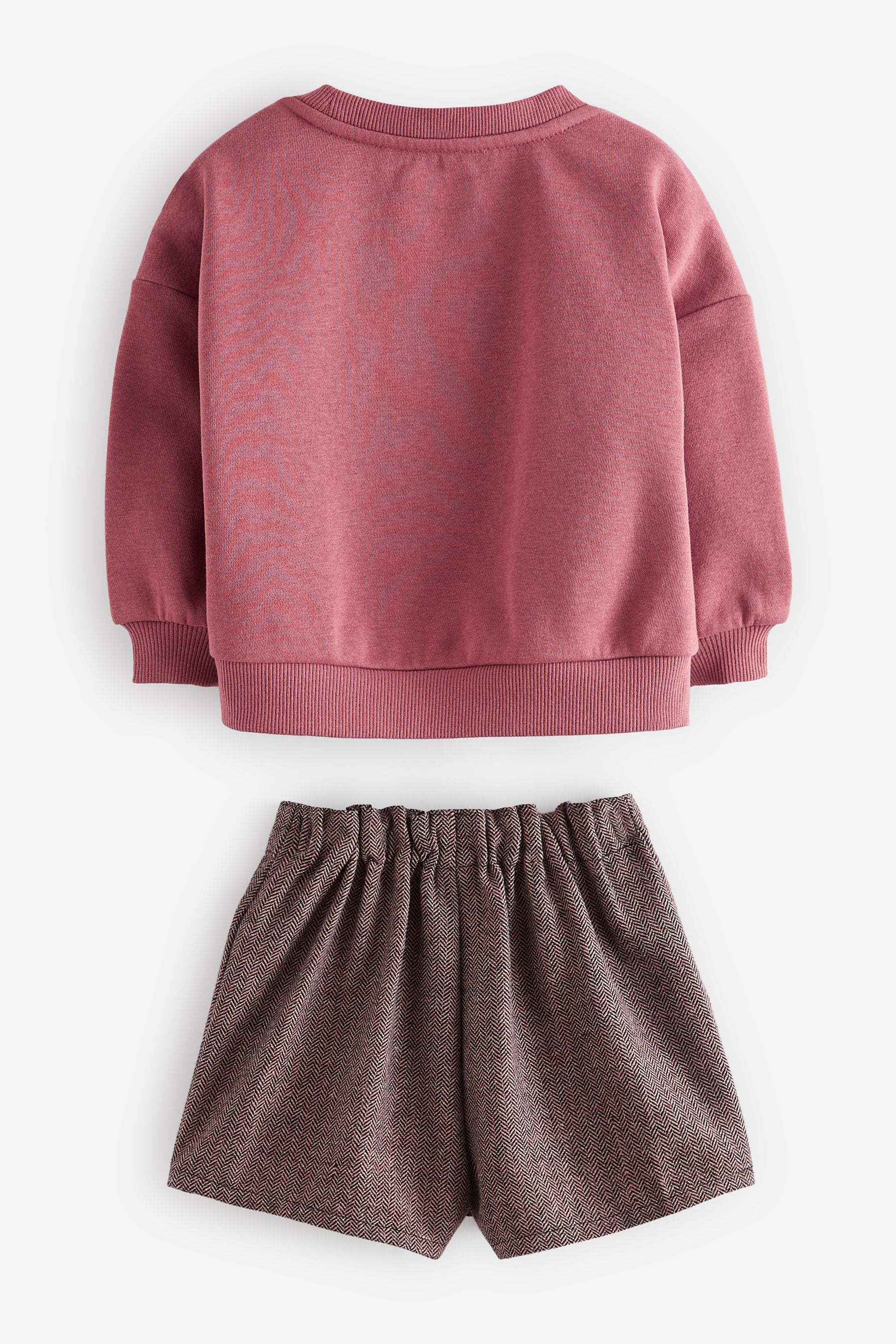 Berry Red Sweatshirt and Skirt Set (3mths-7yrs)