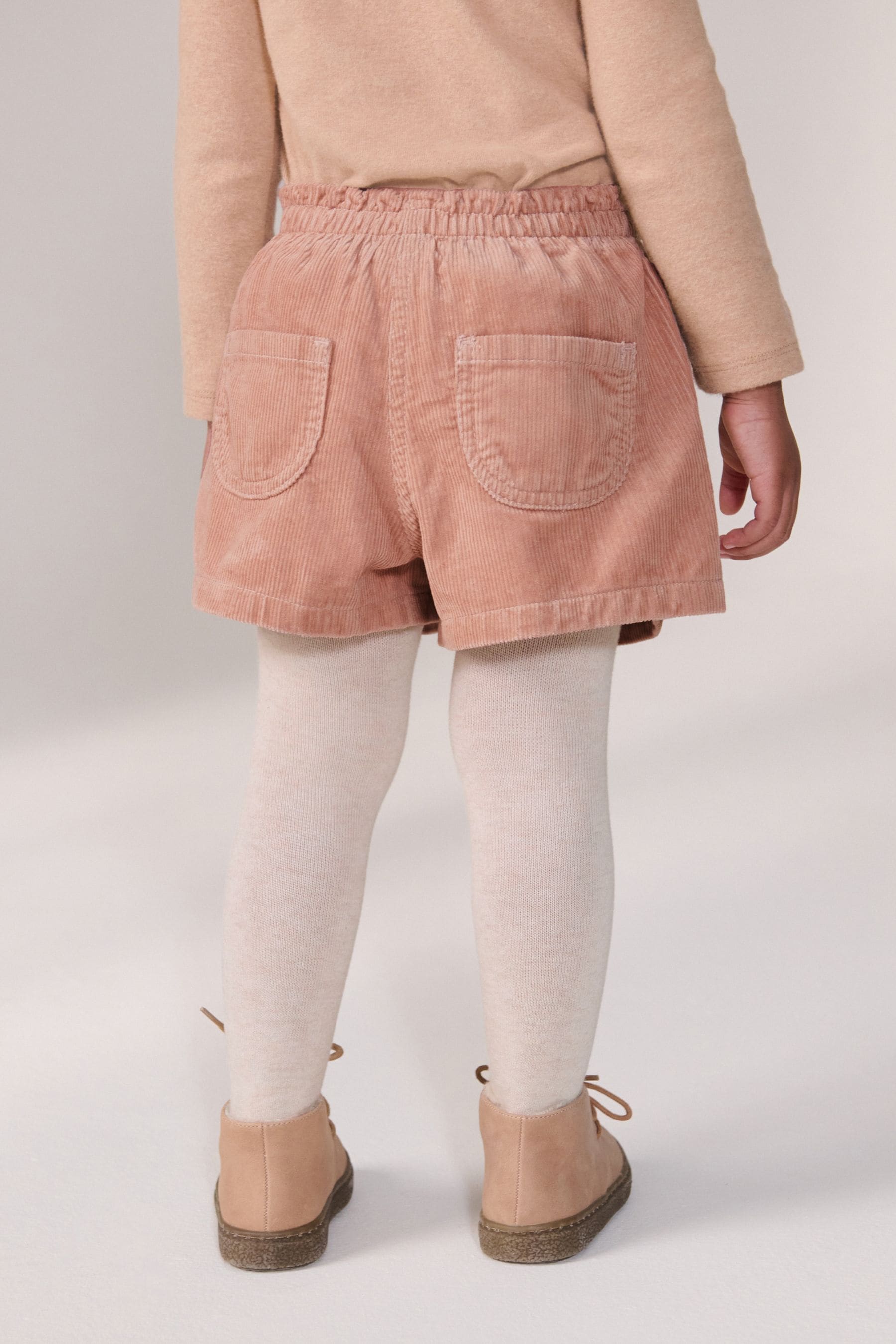 Neutral 100% Cotton Co-ord Short And Tights Set (3mths-7yrs)