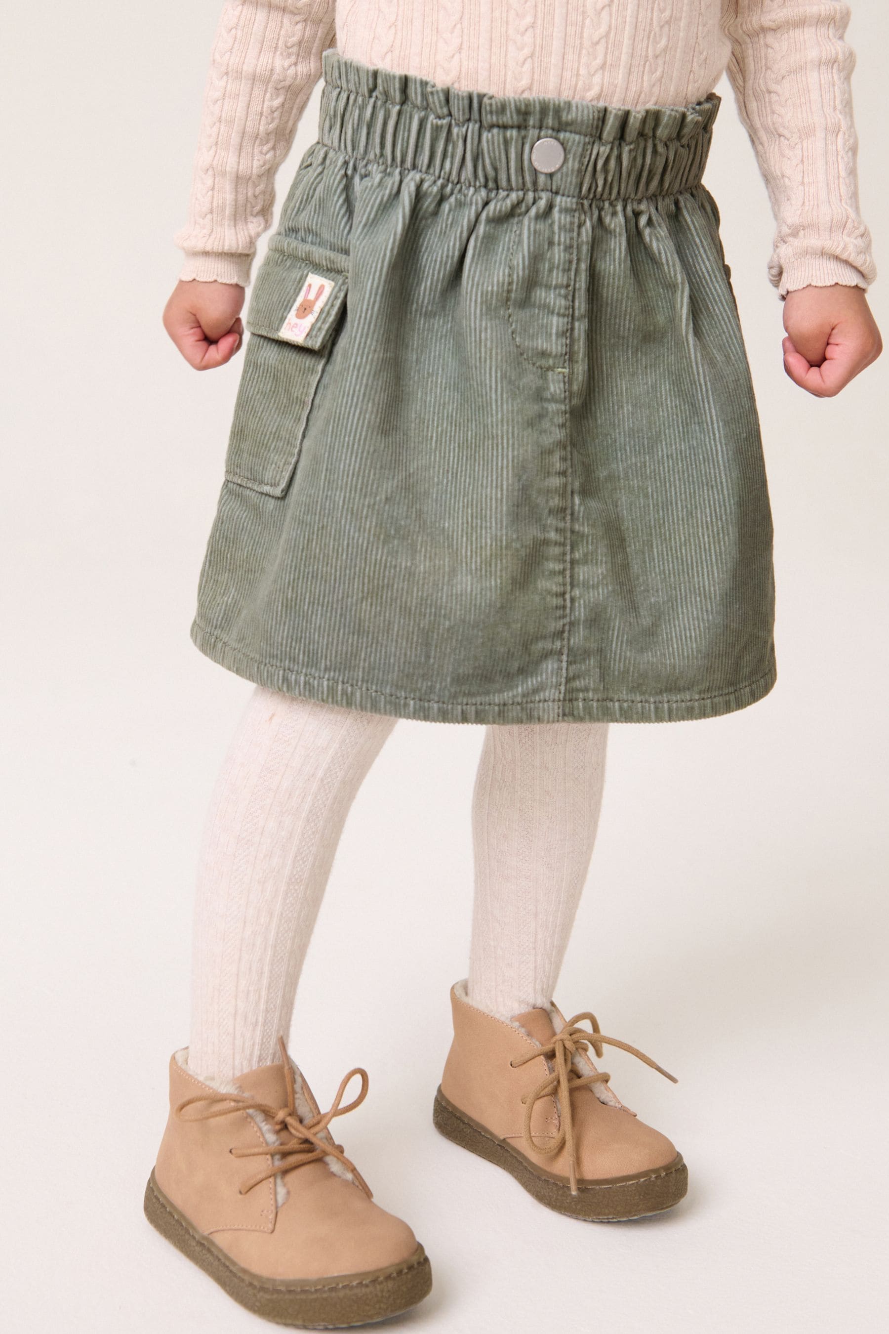 Khaki Green Cord Skirt (3mths-7yrs)