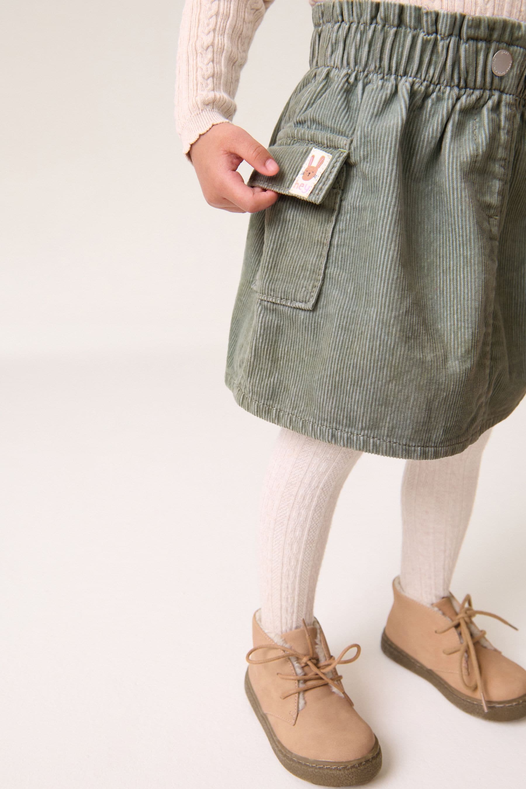 Khaki Green Cord Skirt (3mths-7yrs)