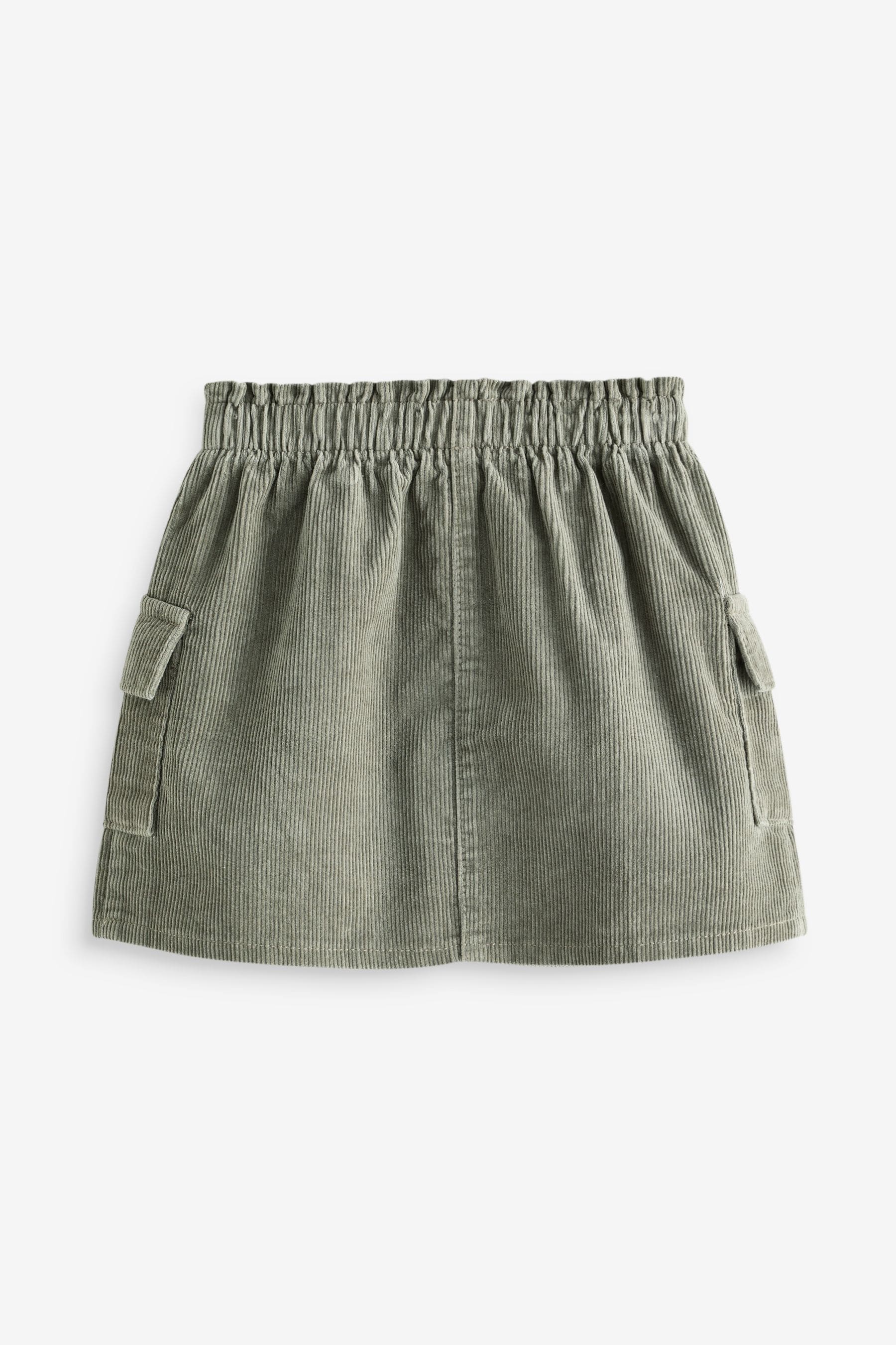 Khaki Green 100% Cotton Co-ord Skirt (3mths-7yrs)