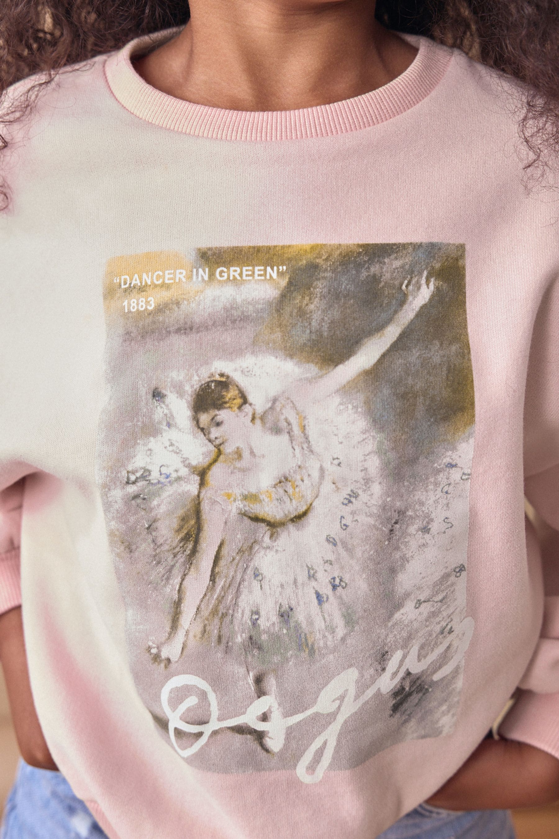 Pink Edgar Degas License Ballet Sweatshirt (3-16yrs)